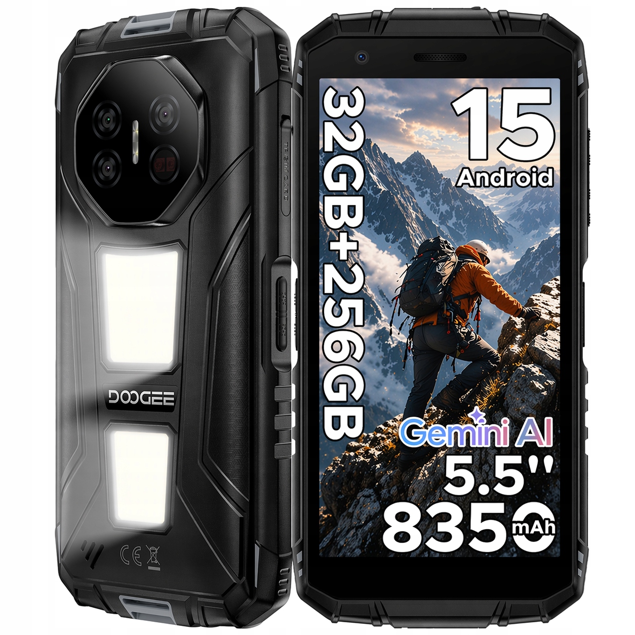 Doogee Smartfon Pancerny Fire3MAX Android 32+256GB 8350mAh NFC/IP69K/4G Lte