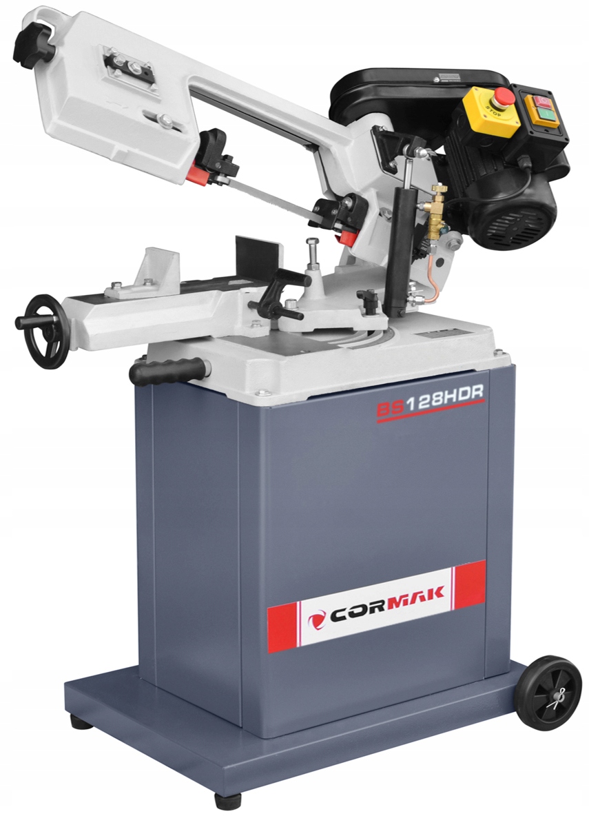 PRZECINARKA TAŚMOWA DO METALU ZASILANIE 400V PIŁA BS128 HDR-4 SKRĘTNE RAMIĘ Kod producenta PRZECINARKA TAŚMOWA BS128 HDR