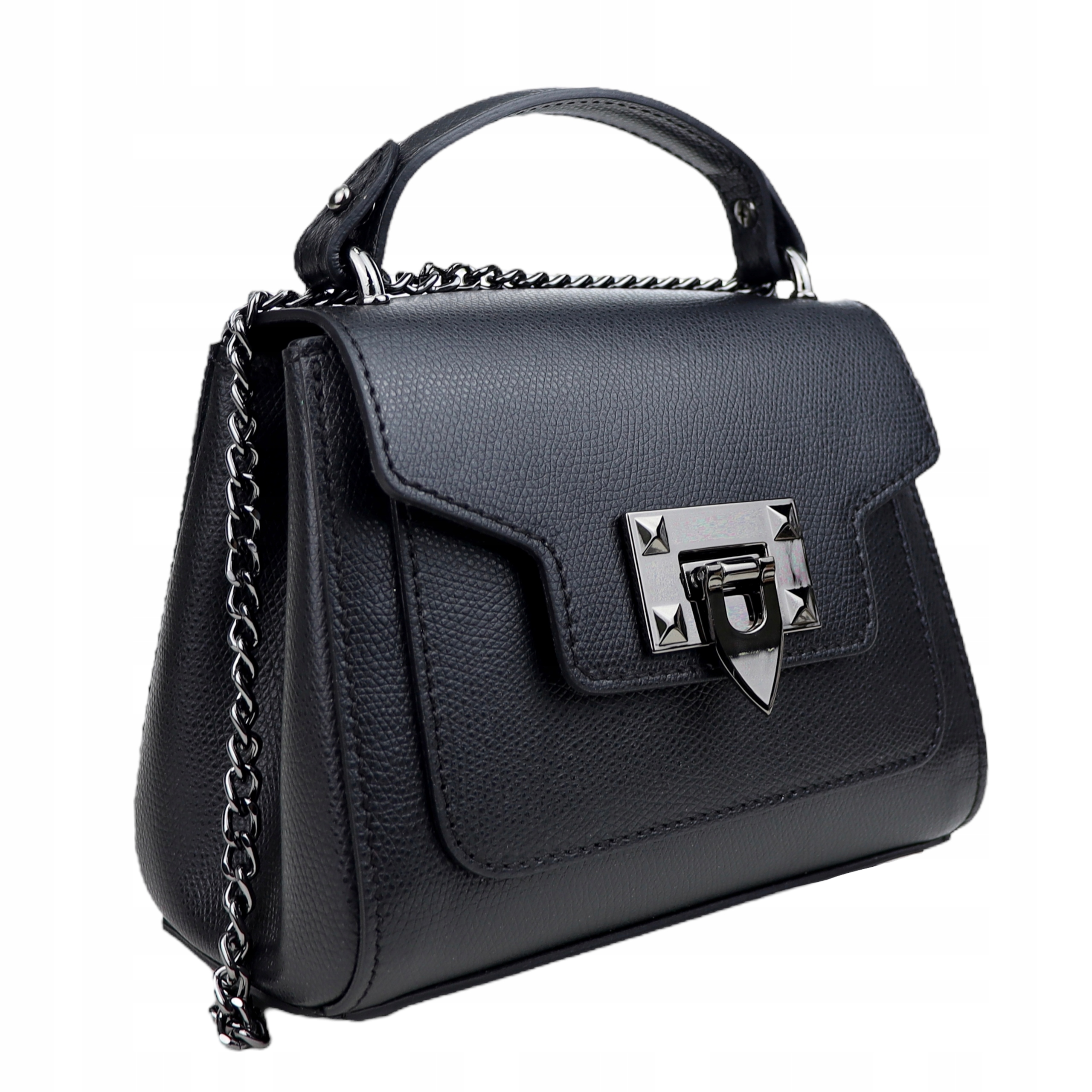 Torebka Licowa skóra naturalna Perla Mini Czarny Marka inna