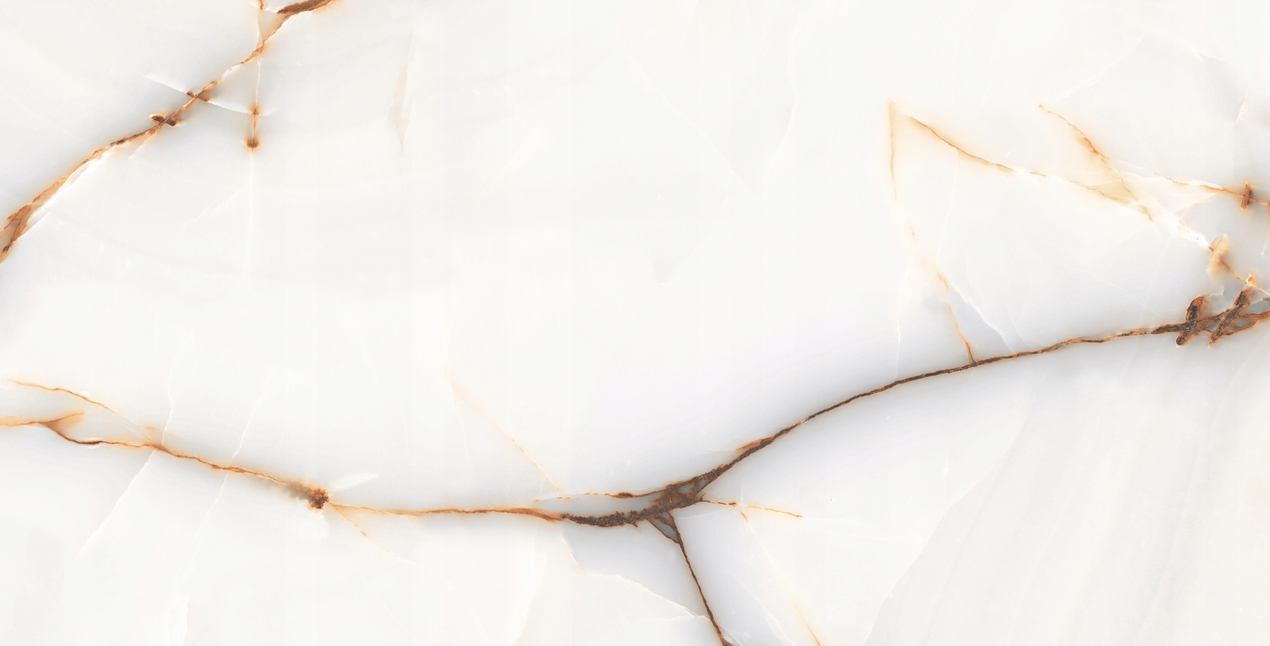 PŁYTKI ŁAZIENKOWE PODŁOGOWE MARMUR ZE ZŁOTĄ ŻYŁĄ ONYX GOLD 60X120 POŁYSK Kolor biel