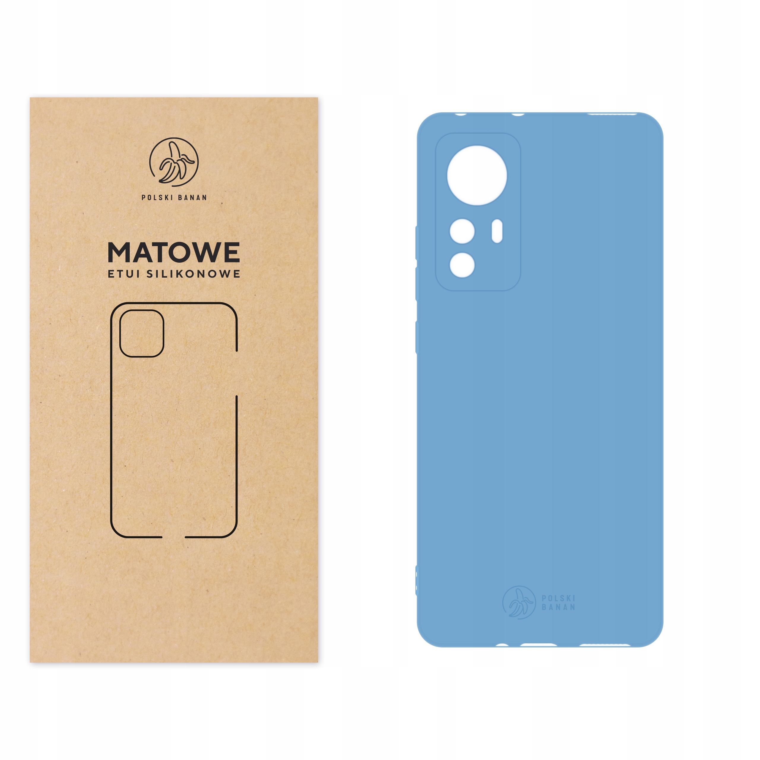 

Etui Matowe do Xiaomi 12 12X błękitne