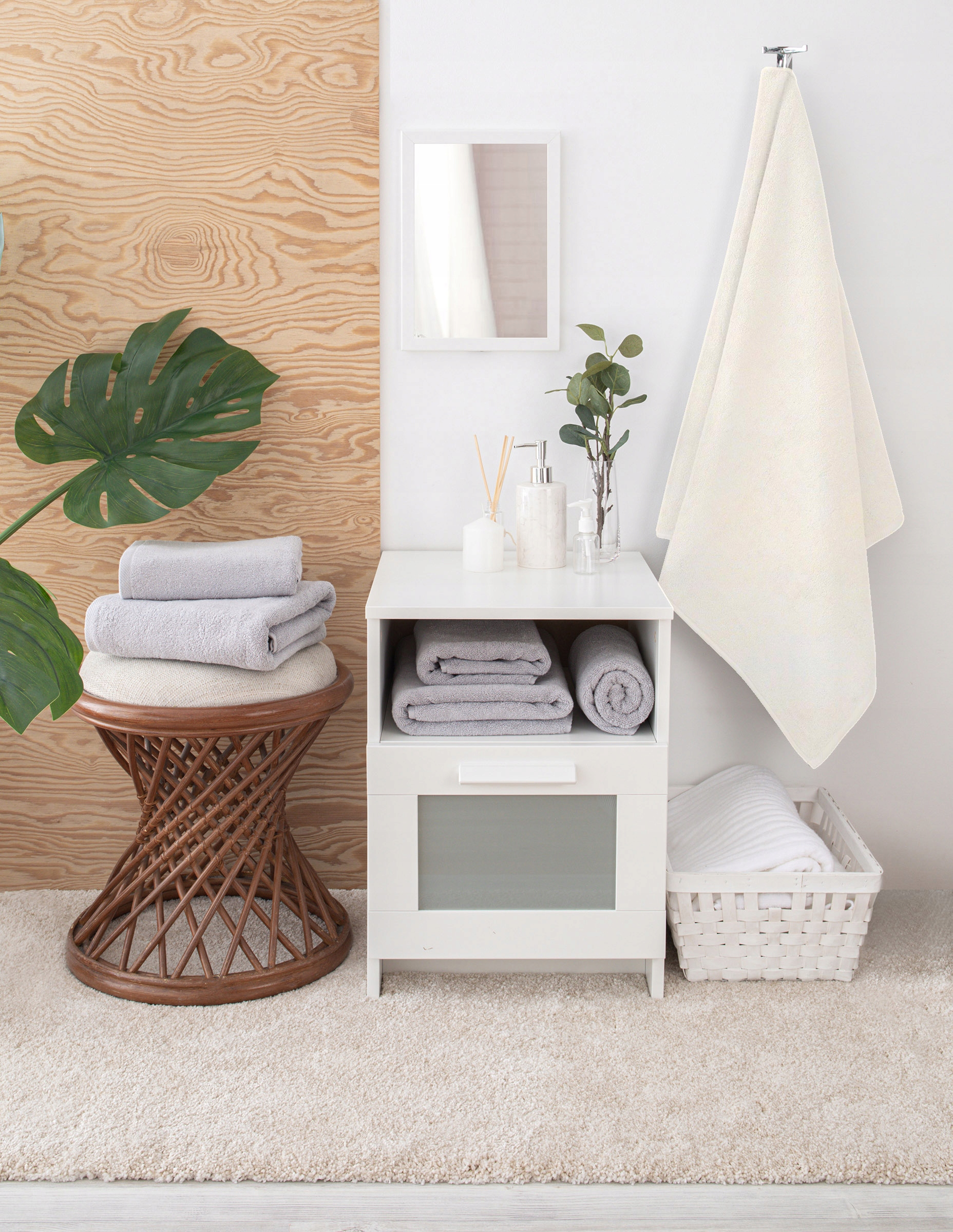 Komplet ręczników KĄPIELOWYCH szybkoschnących plażowych 50x100 bawełnianych EAN (GTIN) 5902276947933