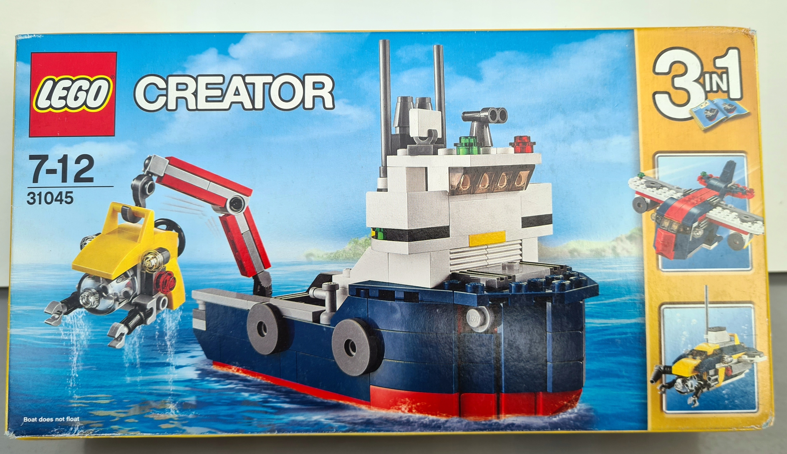 LEGO Creator 3w1 31045 Badacz oceanów POWYSTAWOWY