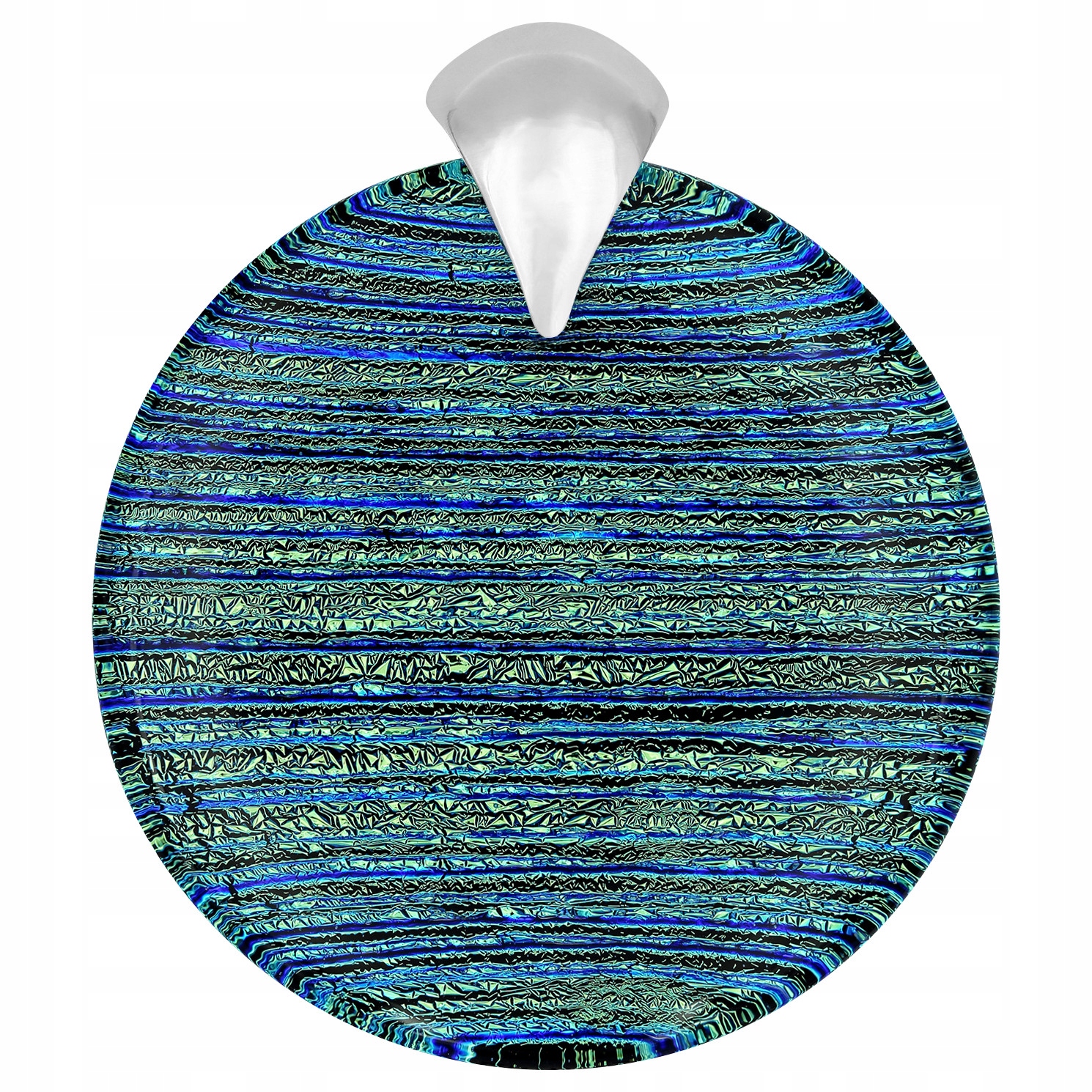 Přívěsek Harf dámský modrý sklo murano kolečko