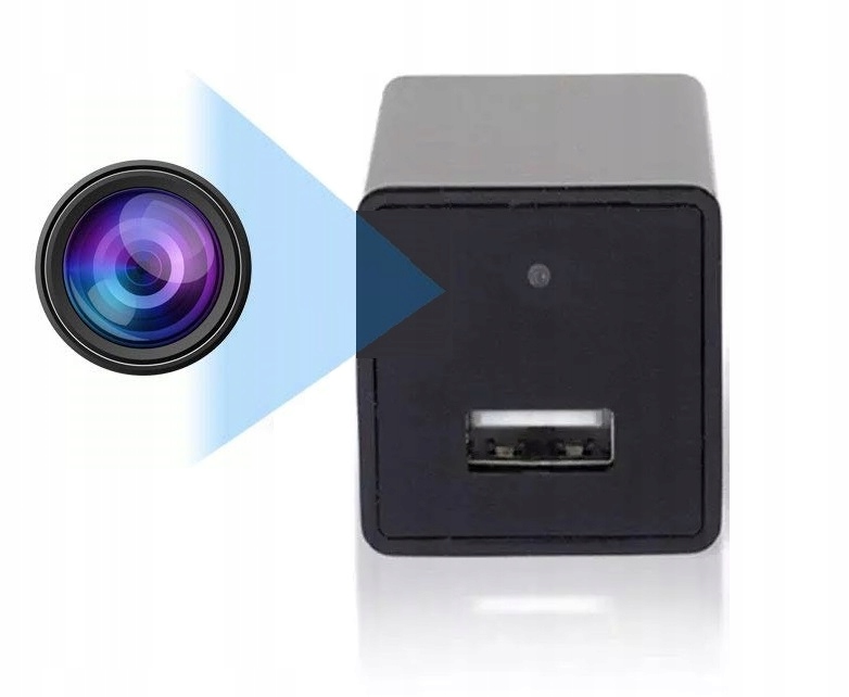 Skrytá Mini Kamera Špionážní Usb Nabíječka Full Hd 1080P Wifi