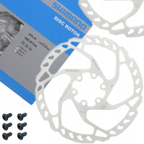 Tarcza hamulcowa Shimano SM-RT66 160mm Deore 6 śrub oryginalna Box