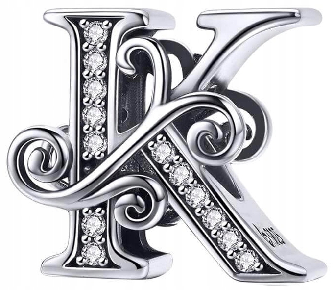 

Charms Literka K Charms Litera K Zawieszka 925