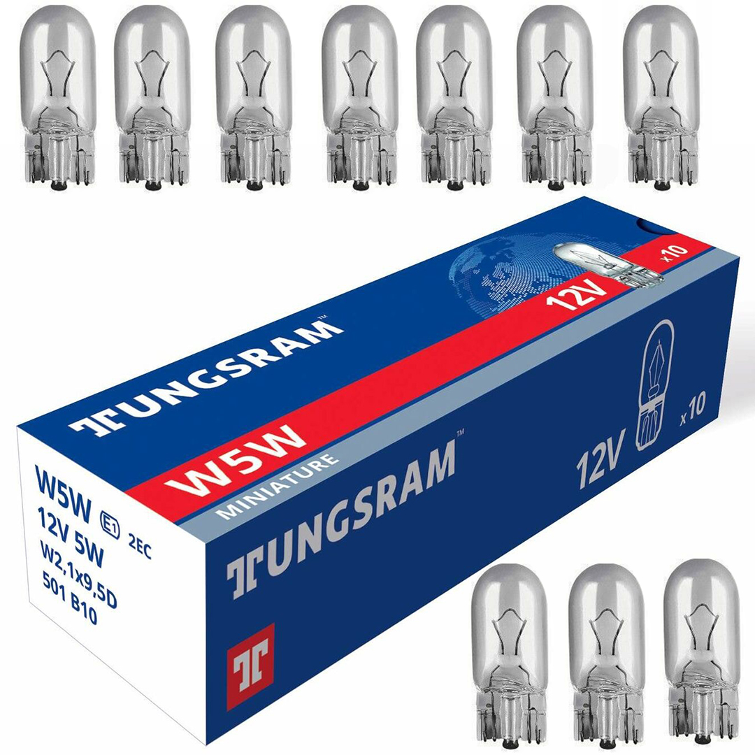 

Żarówki Tungsram W5W 12V 5W 1x9,5d Original 10szt.