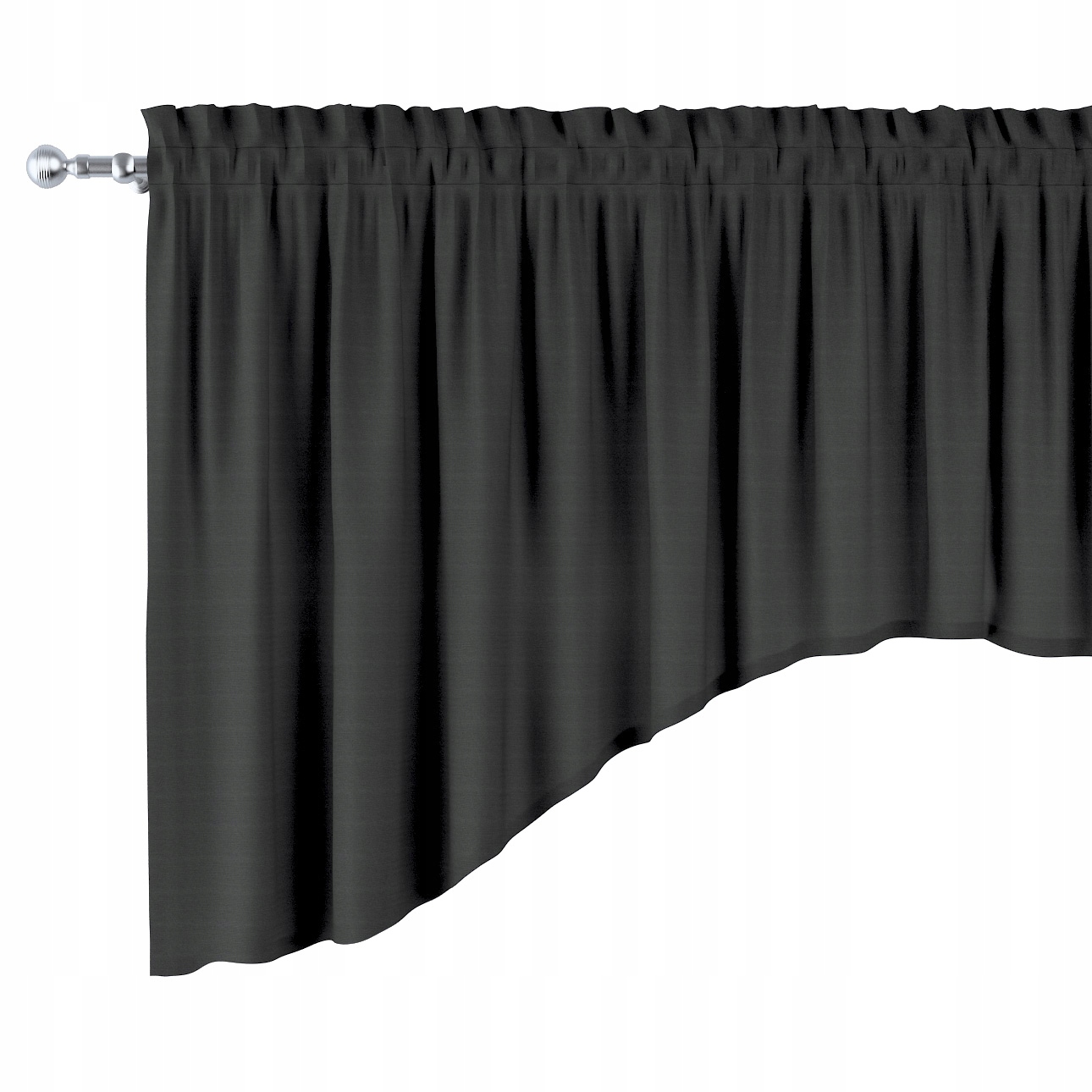 Lambrekýn oblouk 250x75 cm černý