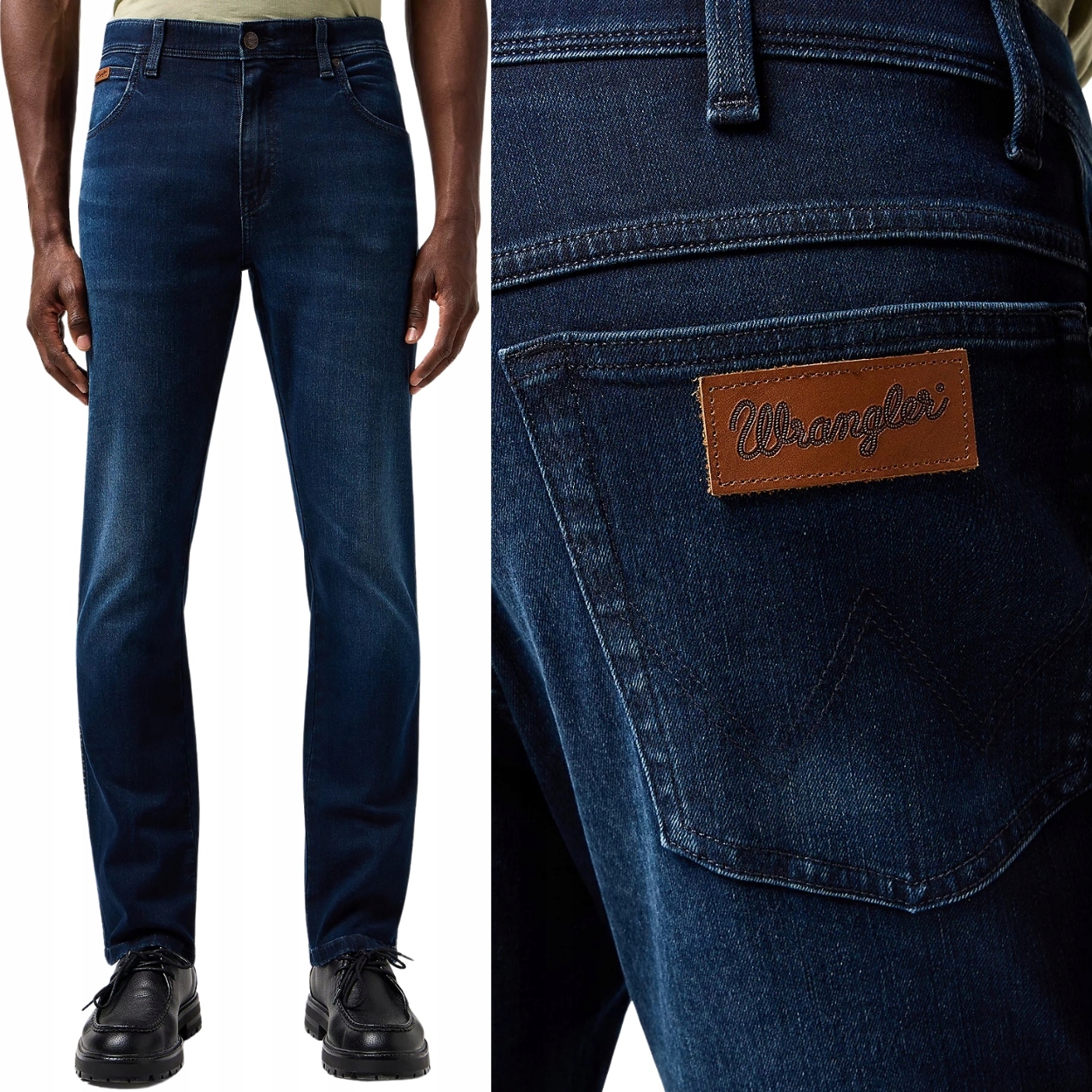 Wrangler Texas Slim Sapphire Stone Free To Stretch džínové kalhoty W34 L32
