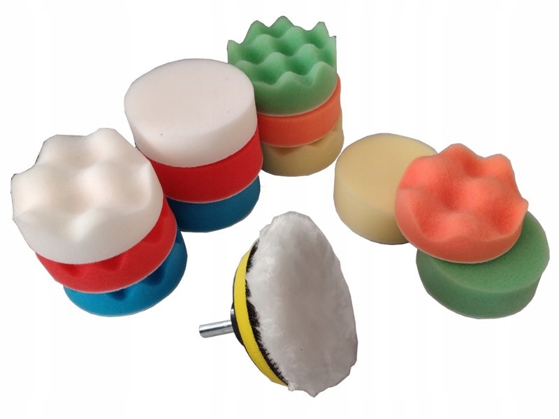 

Pad 76 mm 14 gąbek polerskich na rzep zestaw