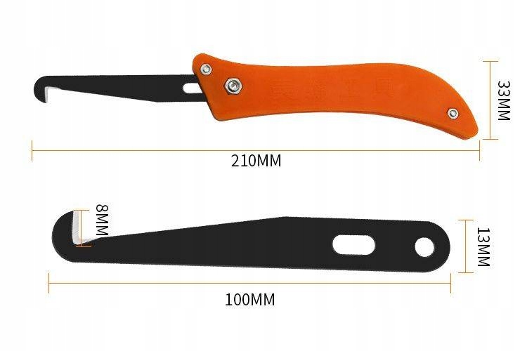 SK03 SKROBAK DO USUWANIA FUG ,SILIKONU- SKŁADANY