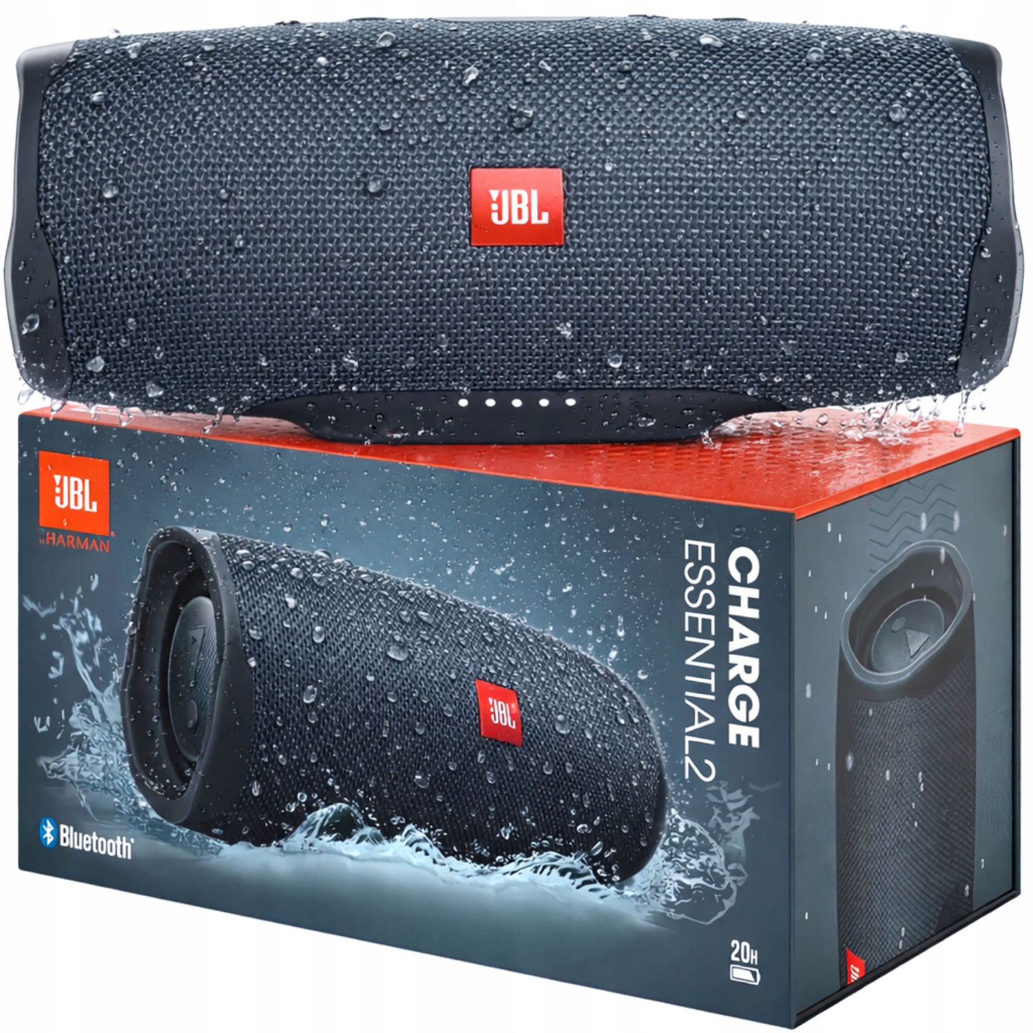 Bluetooth reproduktor Jbl Přenosný bezdrátový nabíjecí systém Essential 2 černý 40 W