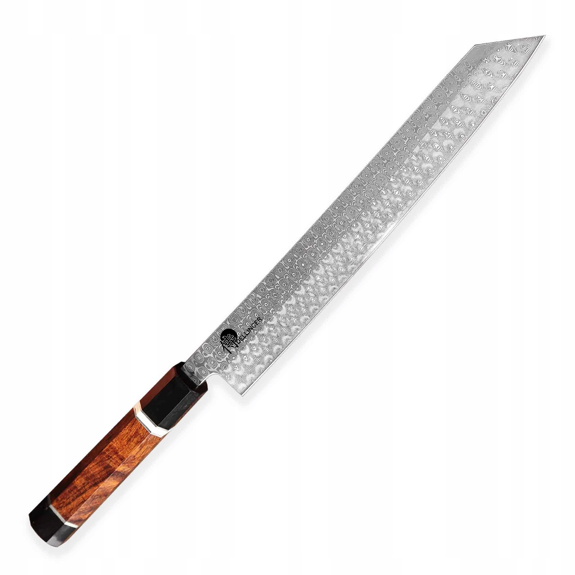 Damaškový nôž Kiritsuke Bunka 270 mm Dellinger Octagonal Full Damascus