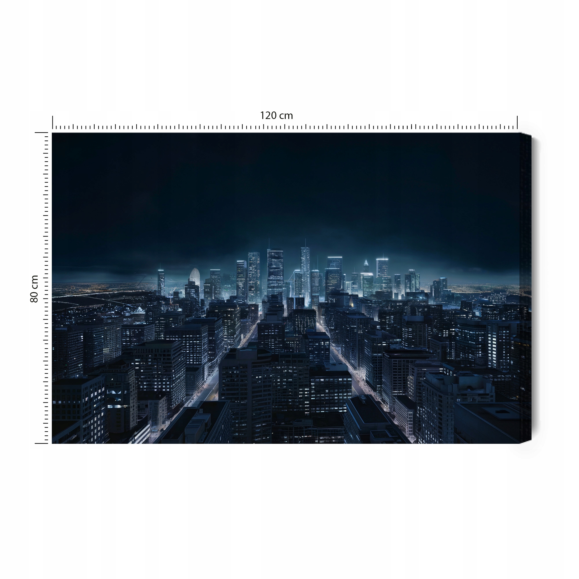 Obraz na plátně New York panorama město v noci do obývacího pokoje ložnice 120x80 cm