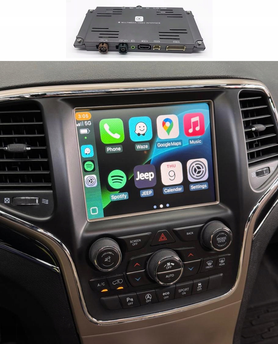 Modul Carplay Android Auto pro Jeep Grand Cherokee Renegade Uconnect 8.4