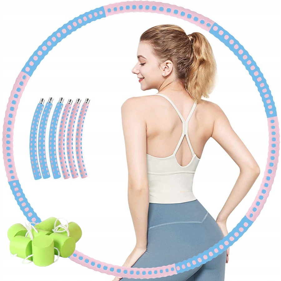 KOŁO HULA HOOP FITNESS ODCHUDZAJĄCE SKŁADANE MASAŻ Marka Meridian
