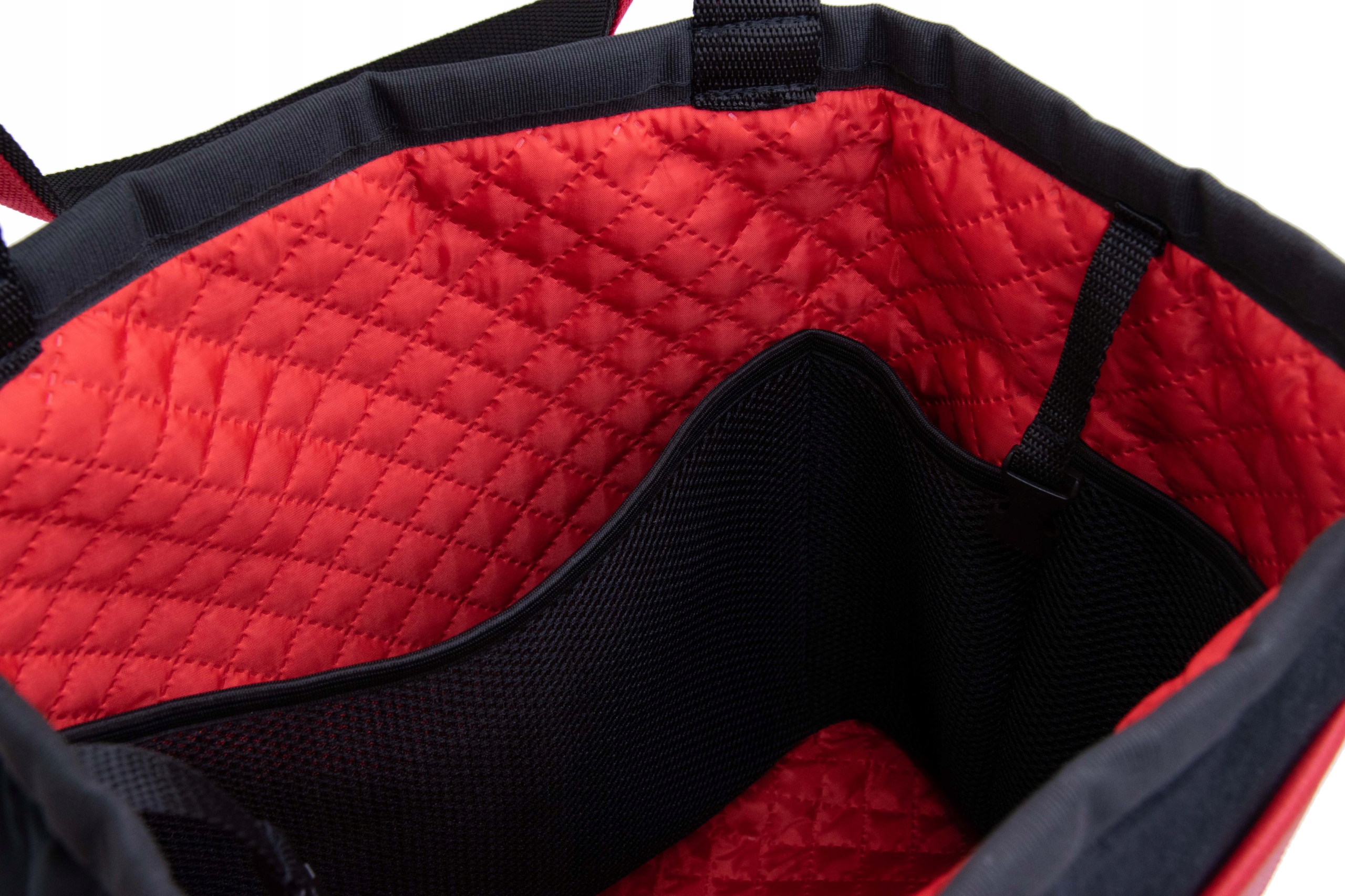 Torebka Pappo Shopper Velvet Kolor czarny