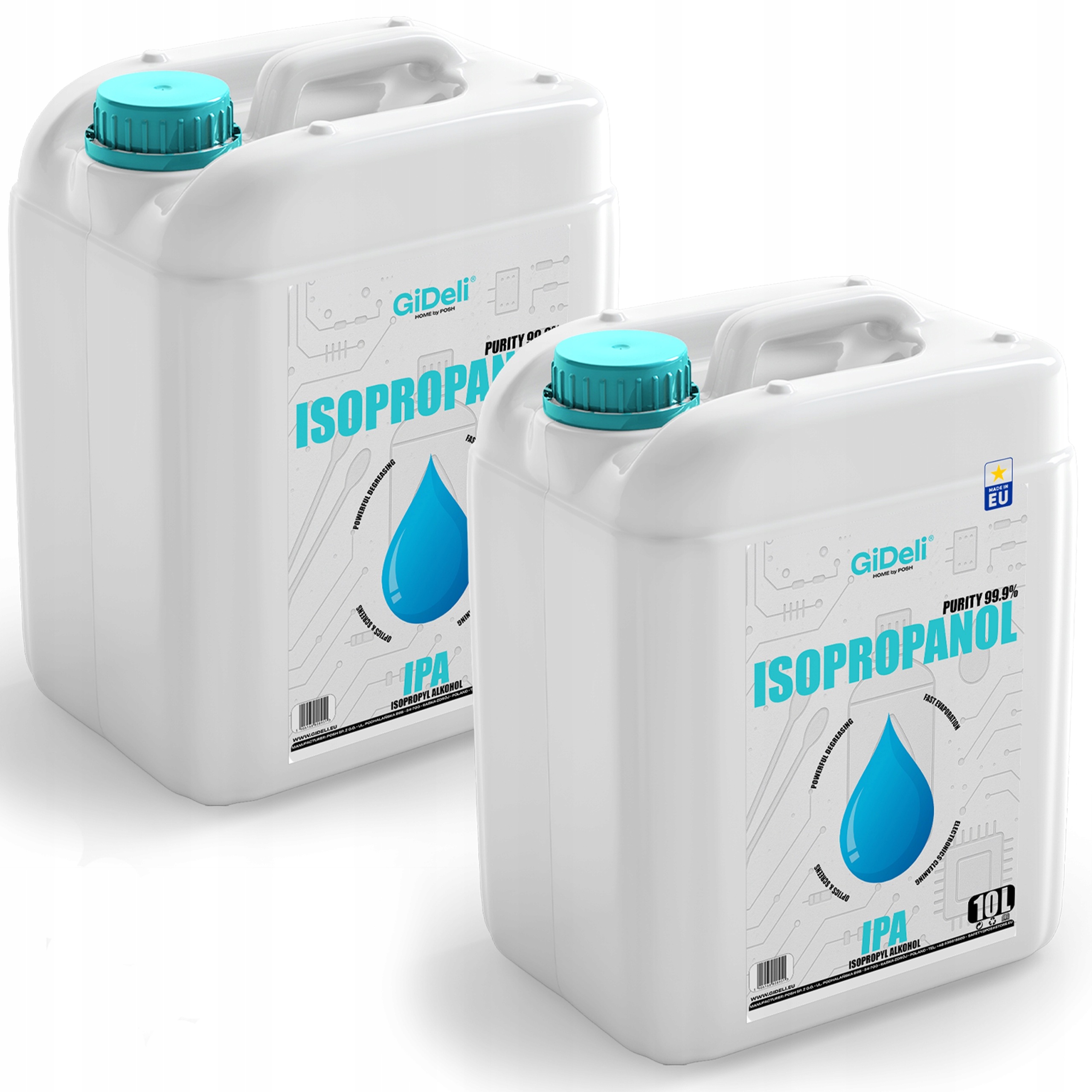 Isopropylalkohol 2x 10 l GiDeli Ipa Isopropanol 99,9%