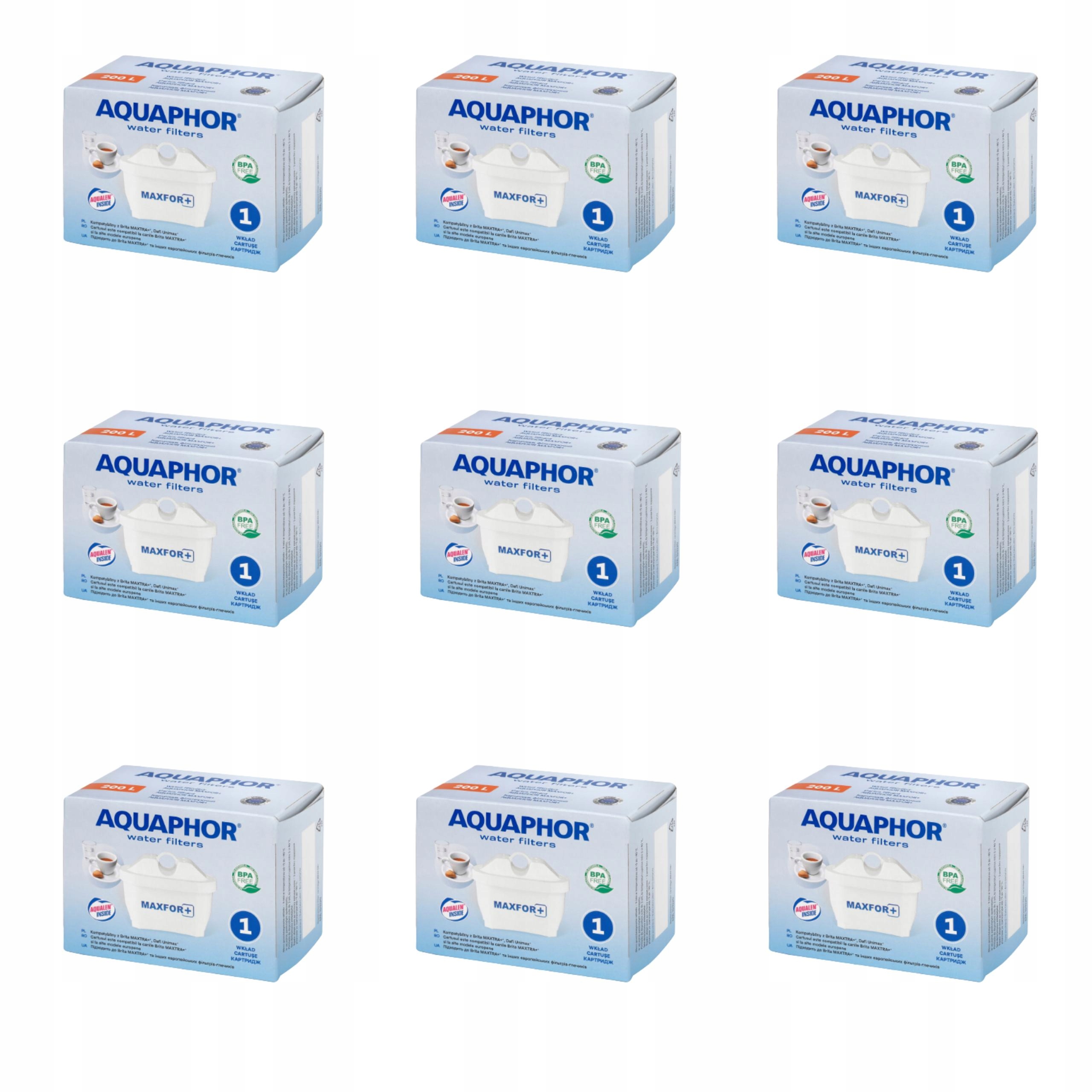 

Aquaphor dafi brita filtr do dzbanka zestaw 9 szt.