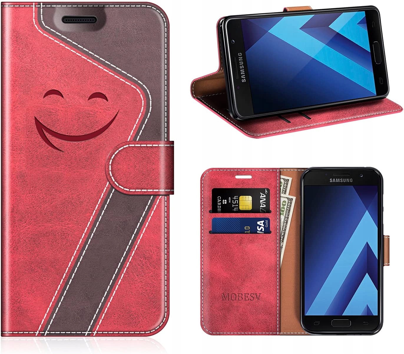

Etui Z Klapką Do Samsung Galaxy A3 2017 Skórzane