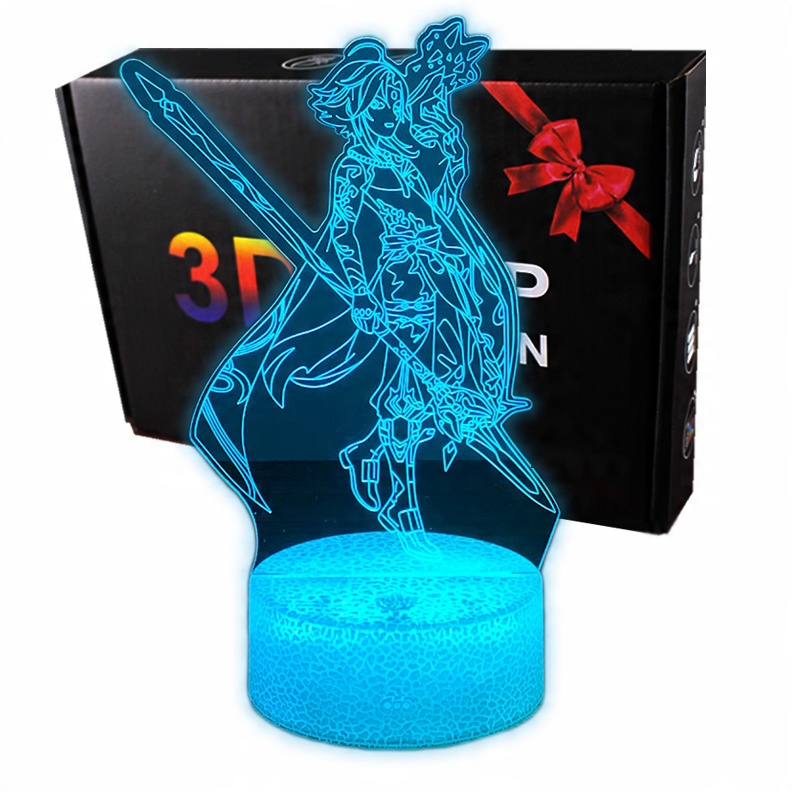 

Lampka 3D nocna led usb Genshin Impact Anime