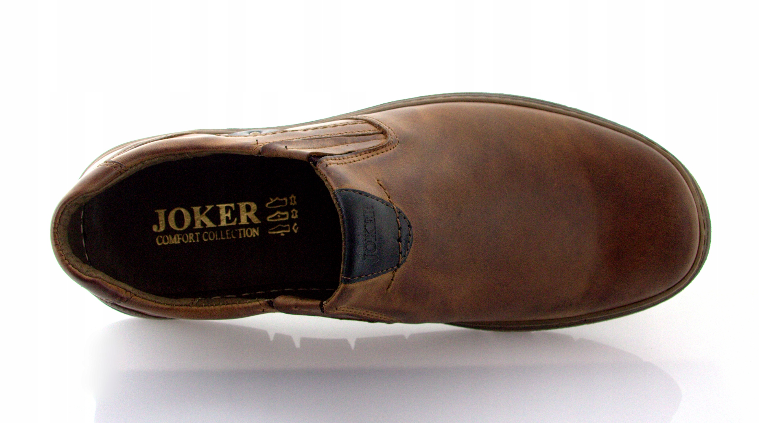 BUTY męskie SKÓRA naturalna POLSKI 507 br JOKER 42 Oryginalne opakowanie producenta pudełko