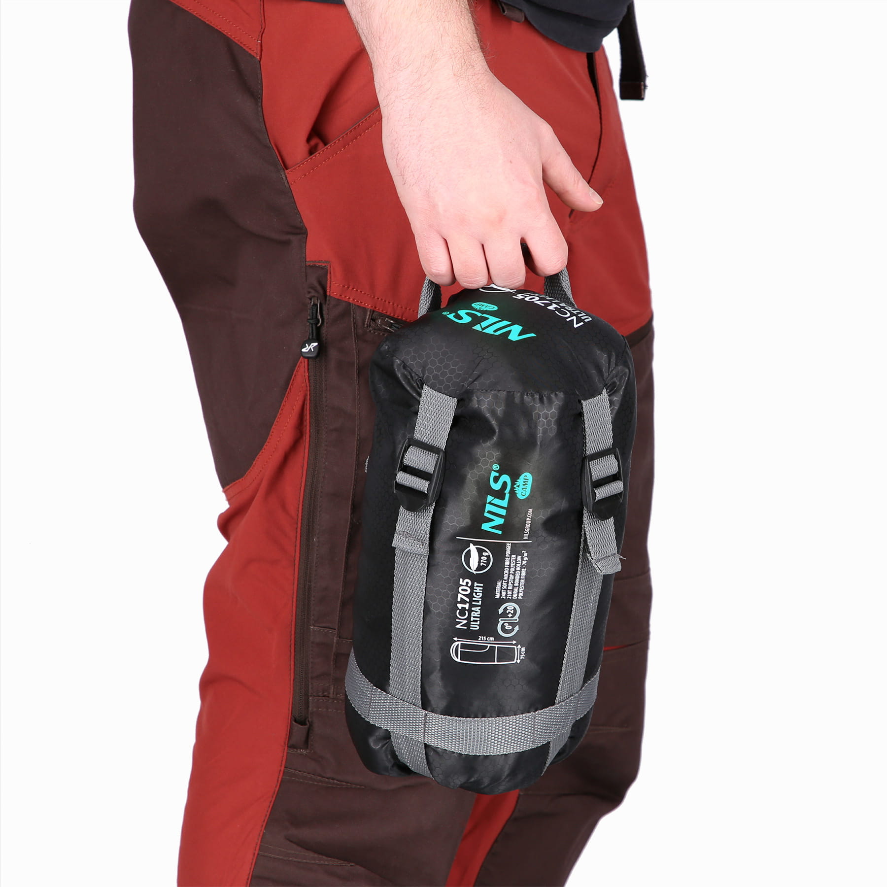 ŚPIWÓR TURYSTYCZNY ULTRA LIGHT NILS CAMP NC1705 Czarno-Miętowy LEKKI Sezonowość dwusezonowy (letni)