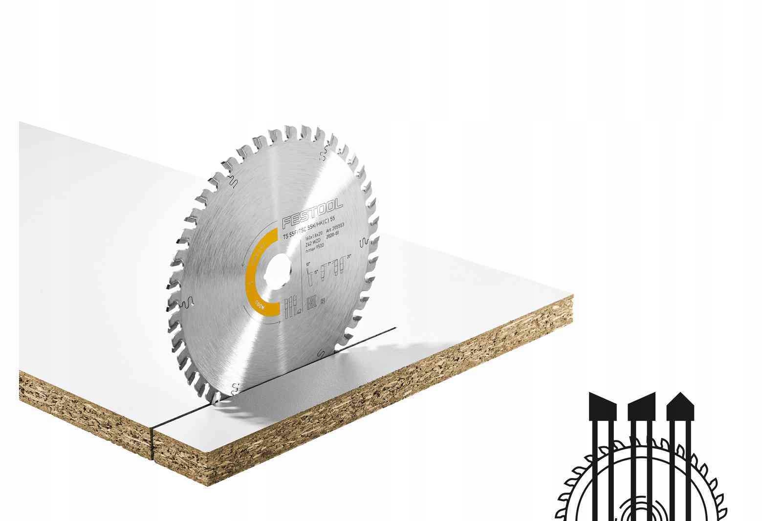 

Festool Tarcza pilarska Wood Fine Cut Hw 168x1,8x2