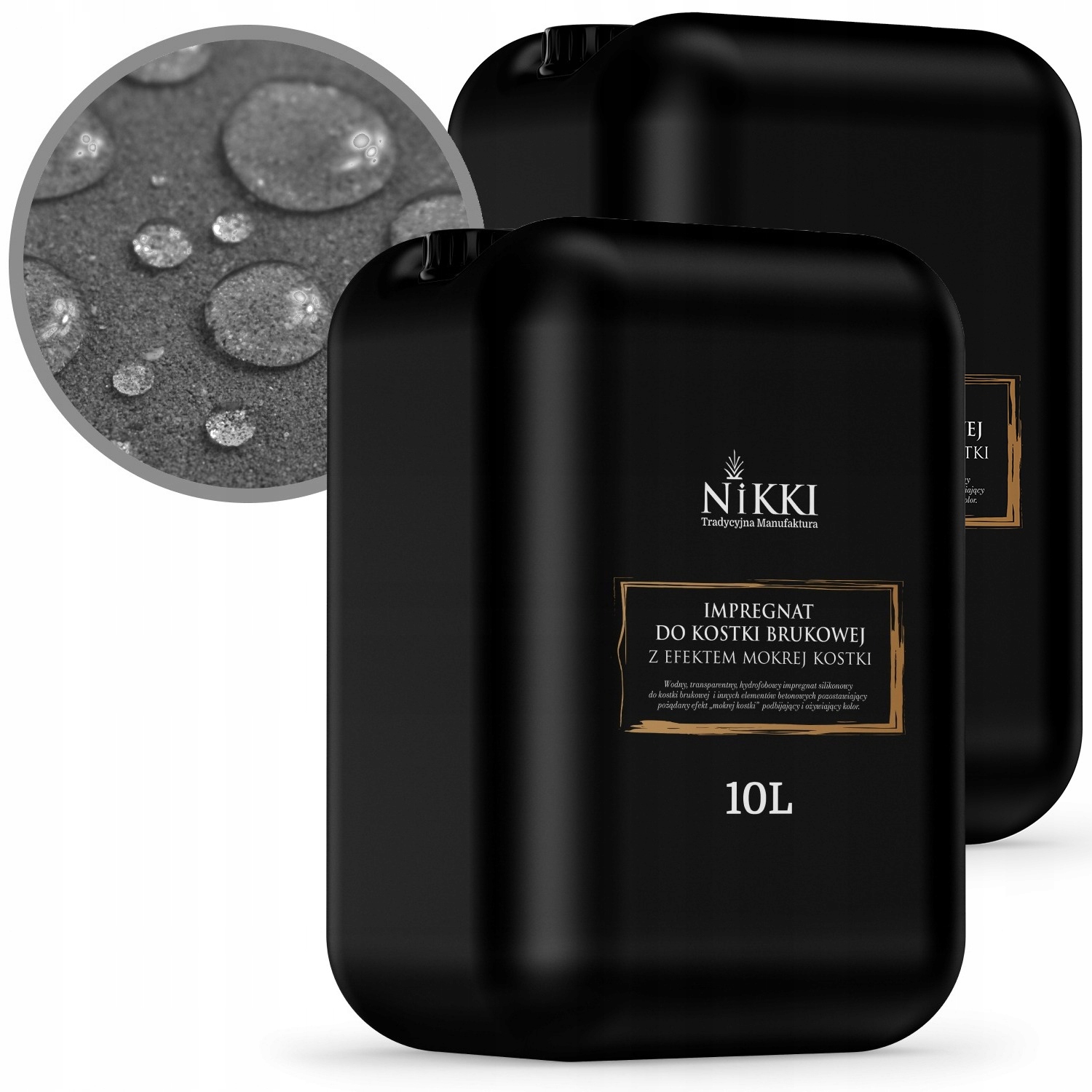 Impregnat Do Cegły Kostki Brukowej Z Efektem Mokrej Hydrofobowy Wet 2X 10L