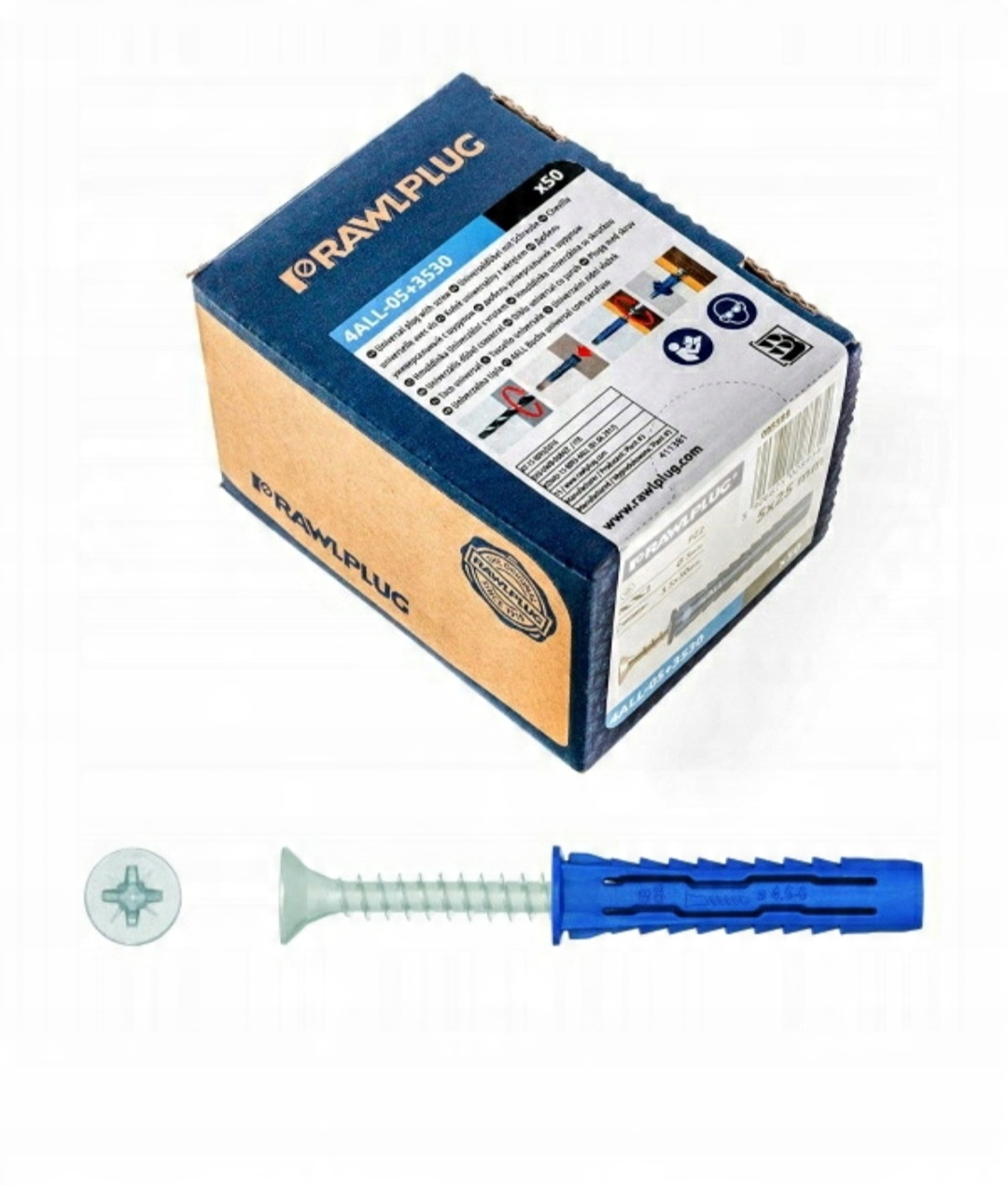

Kołek Kołki Rozporowe 4ALL 6x30mm Rawlplug (50szt)