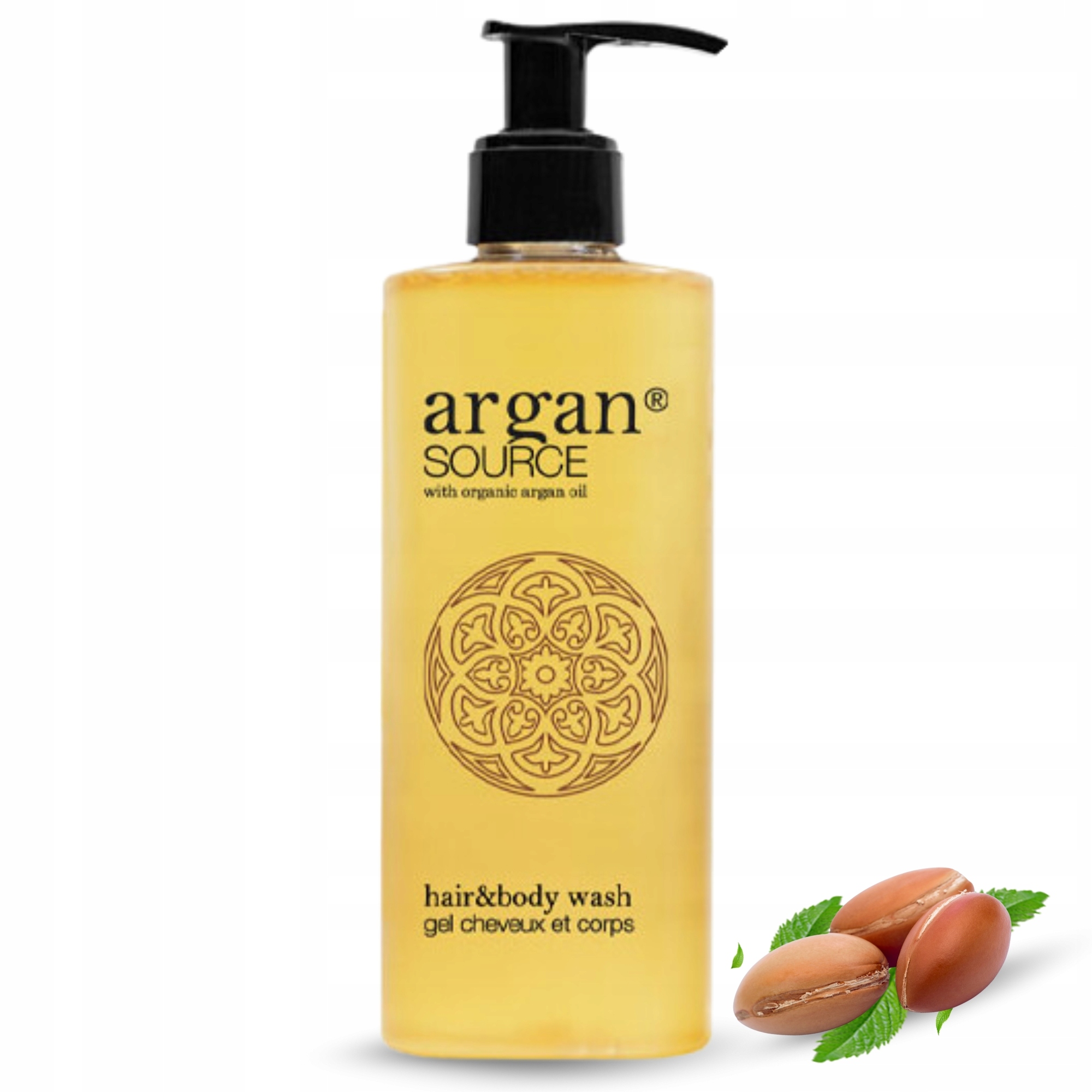 Kosmetyki Hotelowe Zestaw Szampon/Żel 2w1 Argan Source w Butelce 5 x 300ml