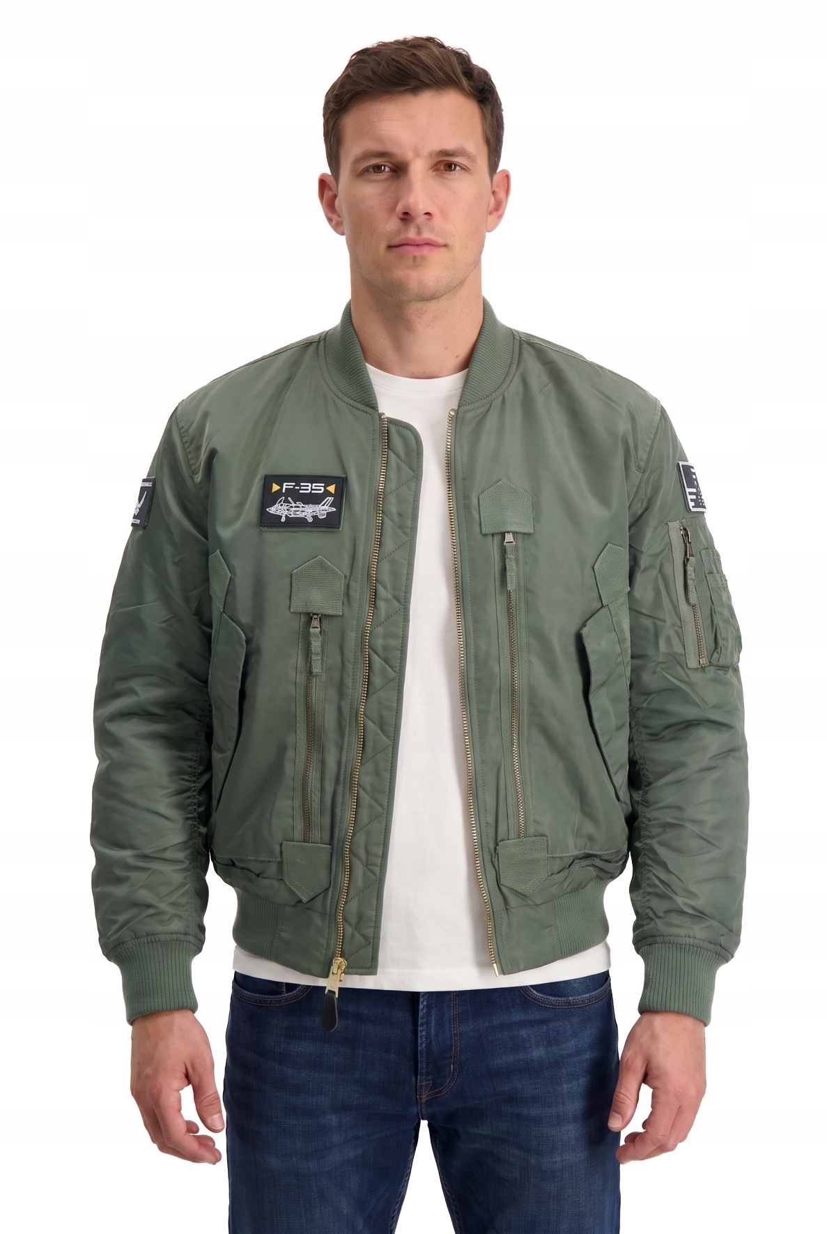bunda F-35 Flight Jacket zelená 2XL