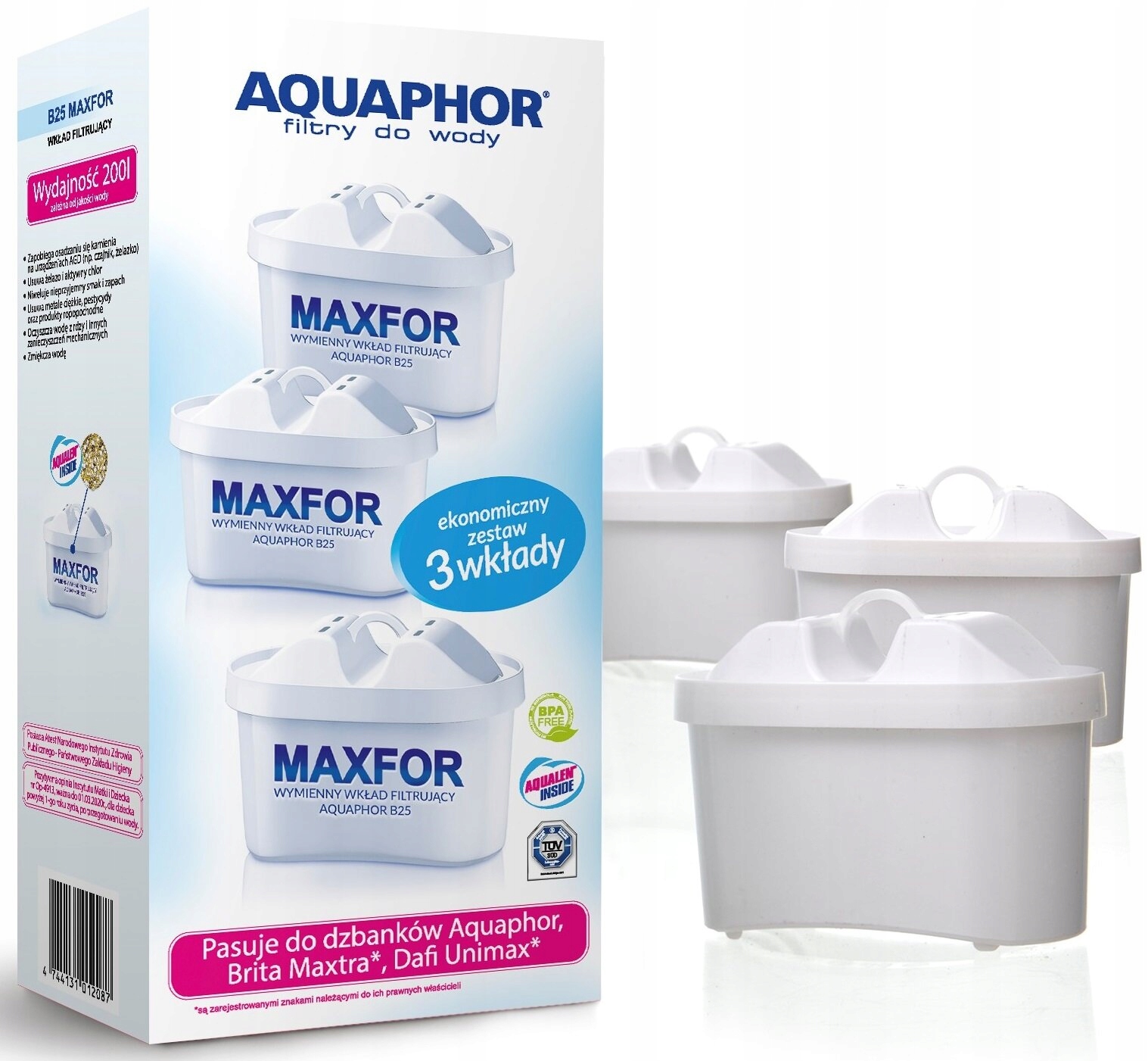 

Aquaphor 3 x Wymienny wkład filtr Maxfor B100-25