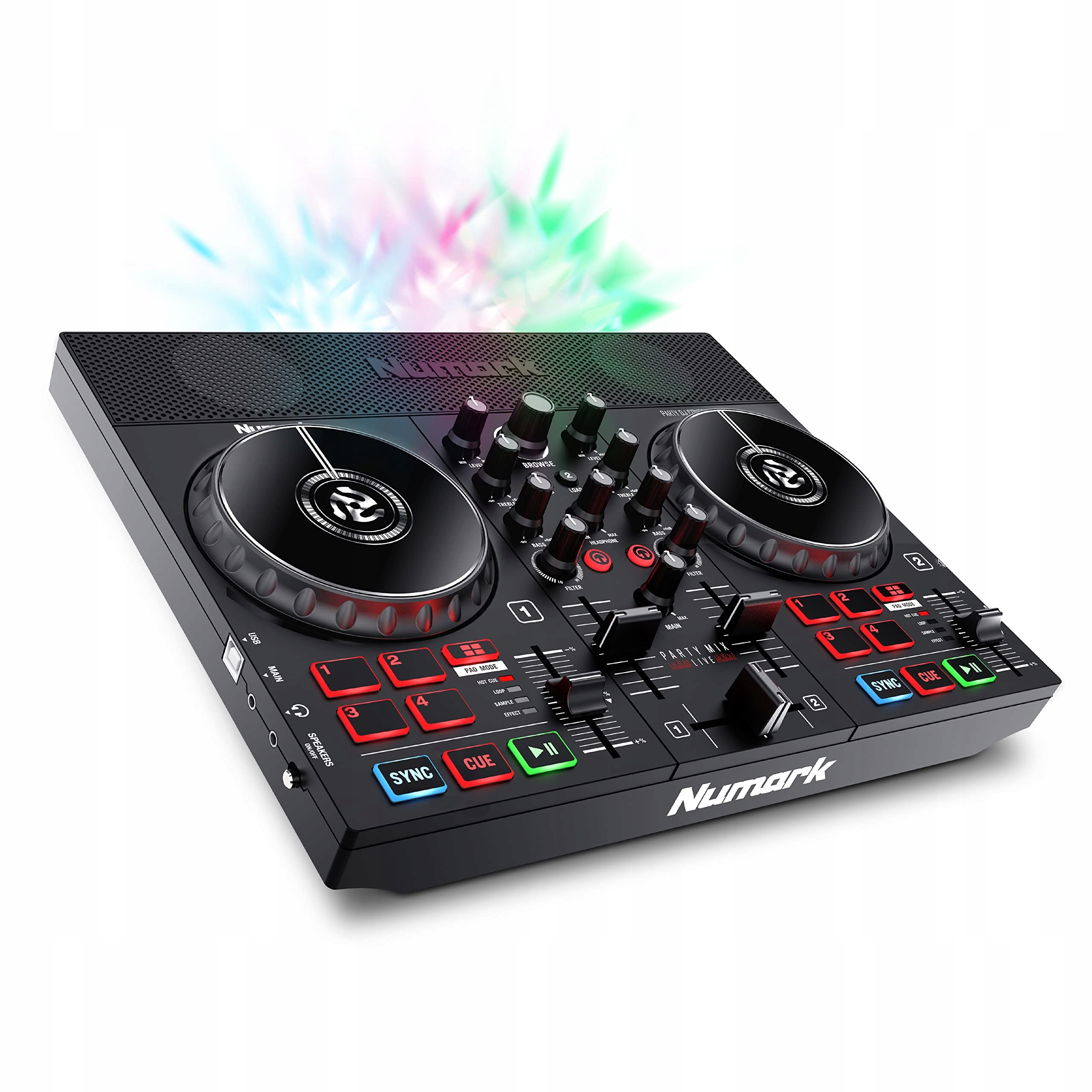 NUMARK PARTY MIX LIVE kontroler DJ USB LED KONSOLA
