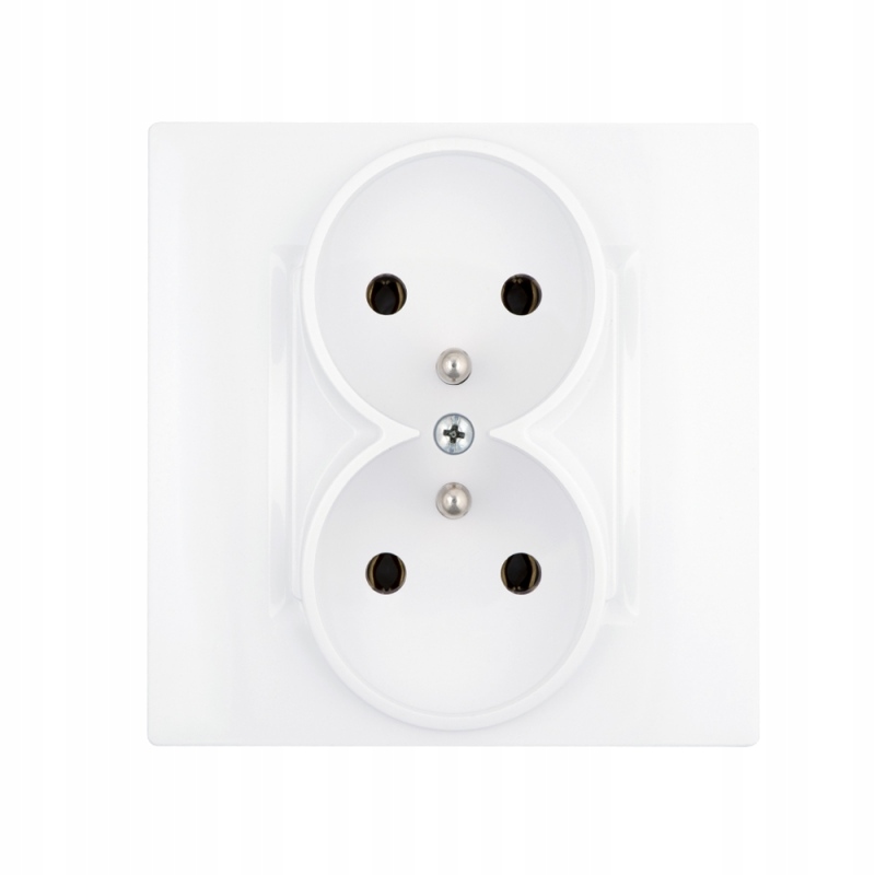 

Polmark Rosa Gniazdo podwójn. z uziemieniem całe