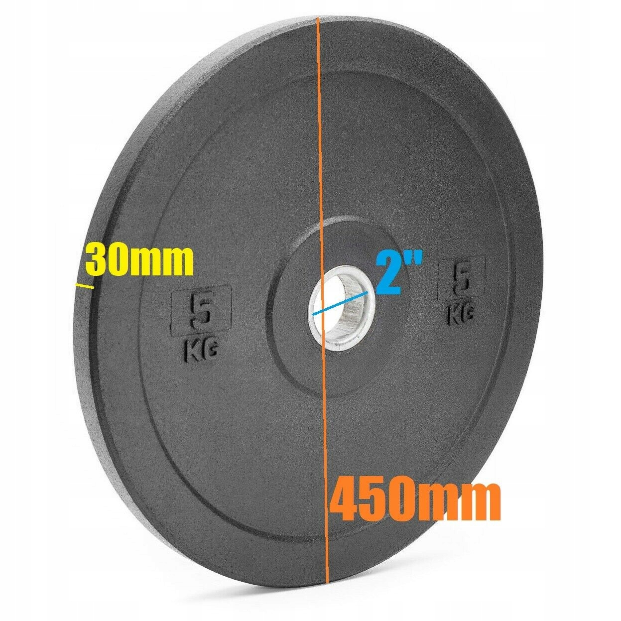 

Obciążenie olimpijskie Bumper 5kg 1 gatunek