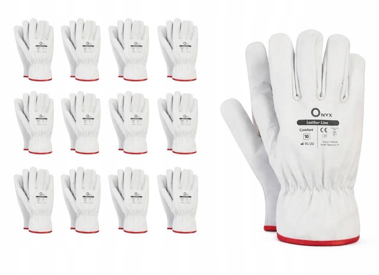 Rękawice robocze ochronne Verken Comfort naturalna skóra kozia 10 XL