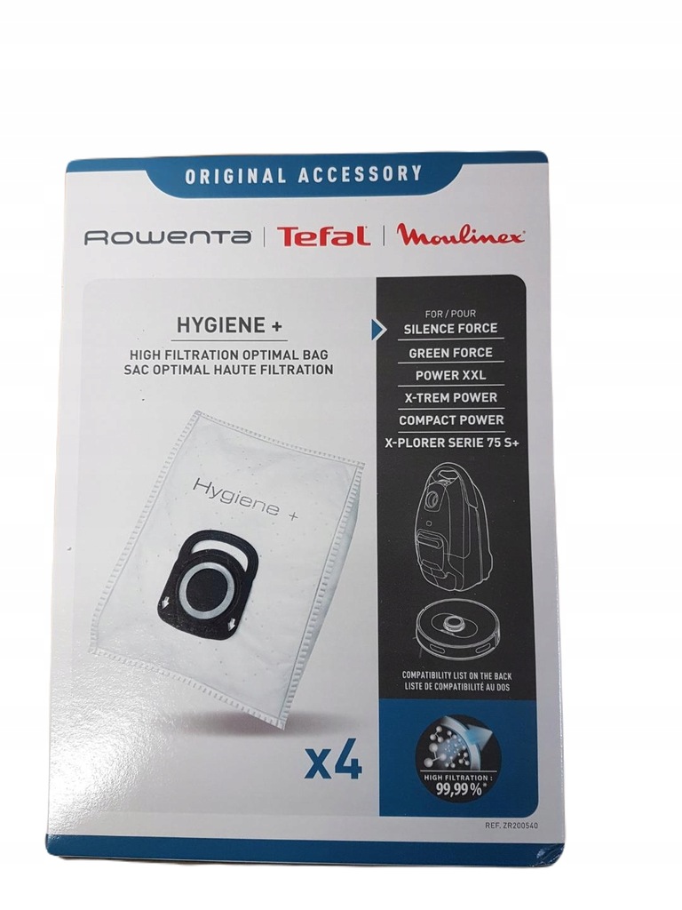 

Tefal Rowenta Worki ZR200540 Oryginalne Silence 4A