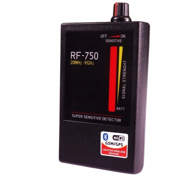 WYKRYWACZ PODSŁUCHÓW,LOKALIZATORÓW GPS RF750/2024 Kod producenta S19470519