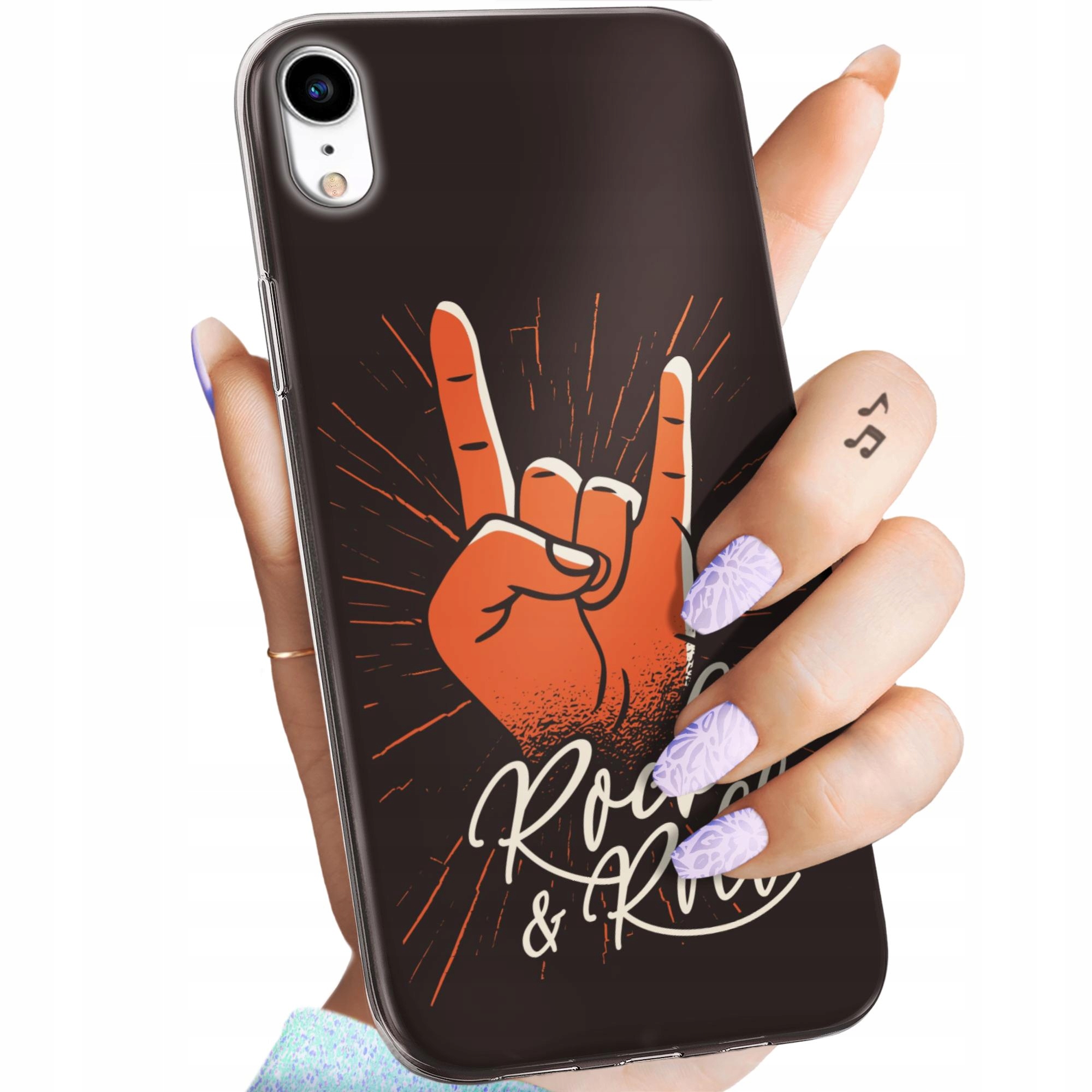 Etui Do Iphone Xr Rockowe Rock Rock And Roll Gitara Punk Obudowa Case