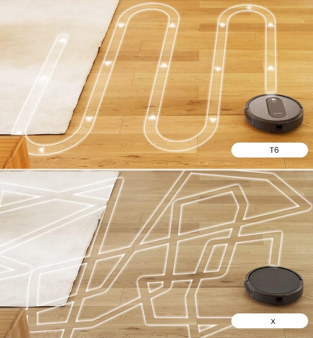 Robot Sprzątający Odkurzający Automatyczny VACTIDY T6 WiFi APP Kod producenta 755