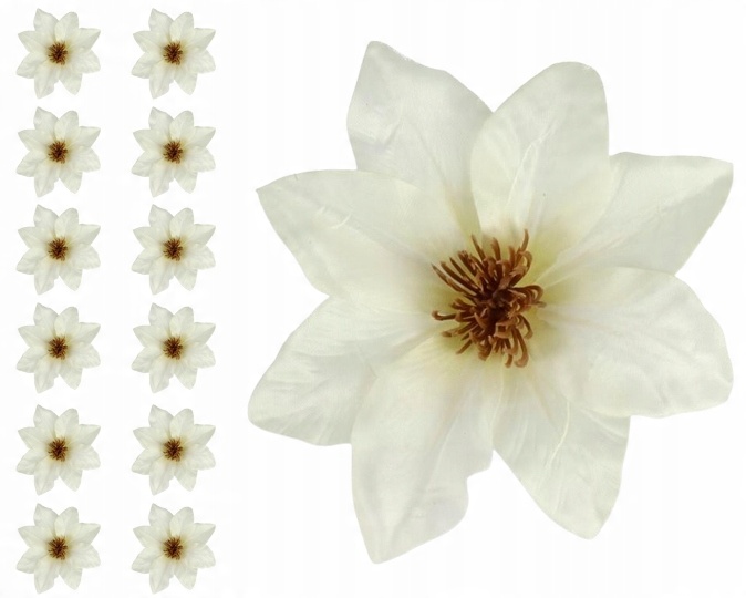 

12x Clematis Główka Wyrobowa Sztuczne Kwiaty