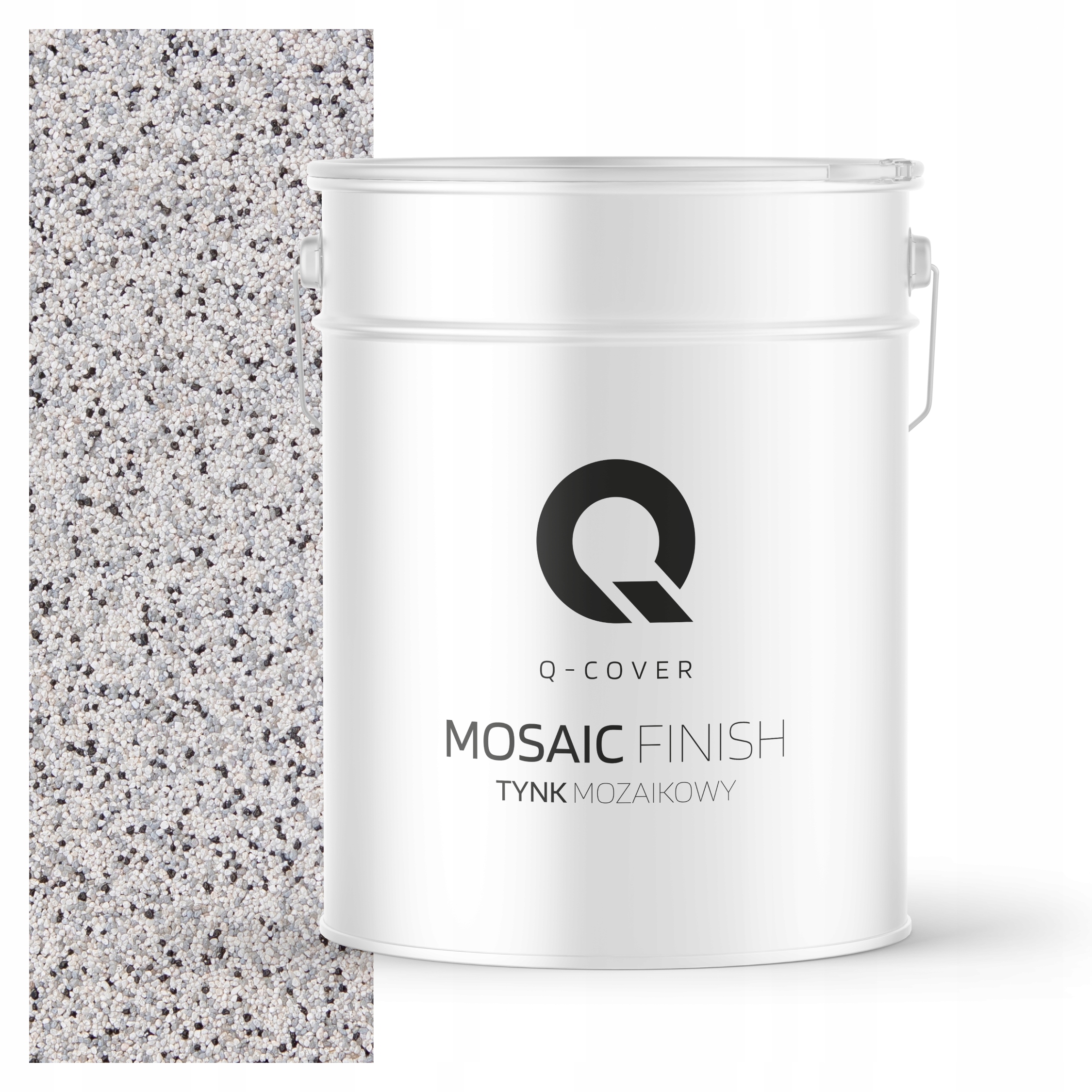 Dekorativní Mozaiková Omítka Mozaika Trvanlivá 12,5 Kg Odolná Šedá Světlá M31 Uv