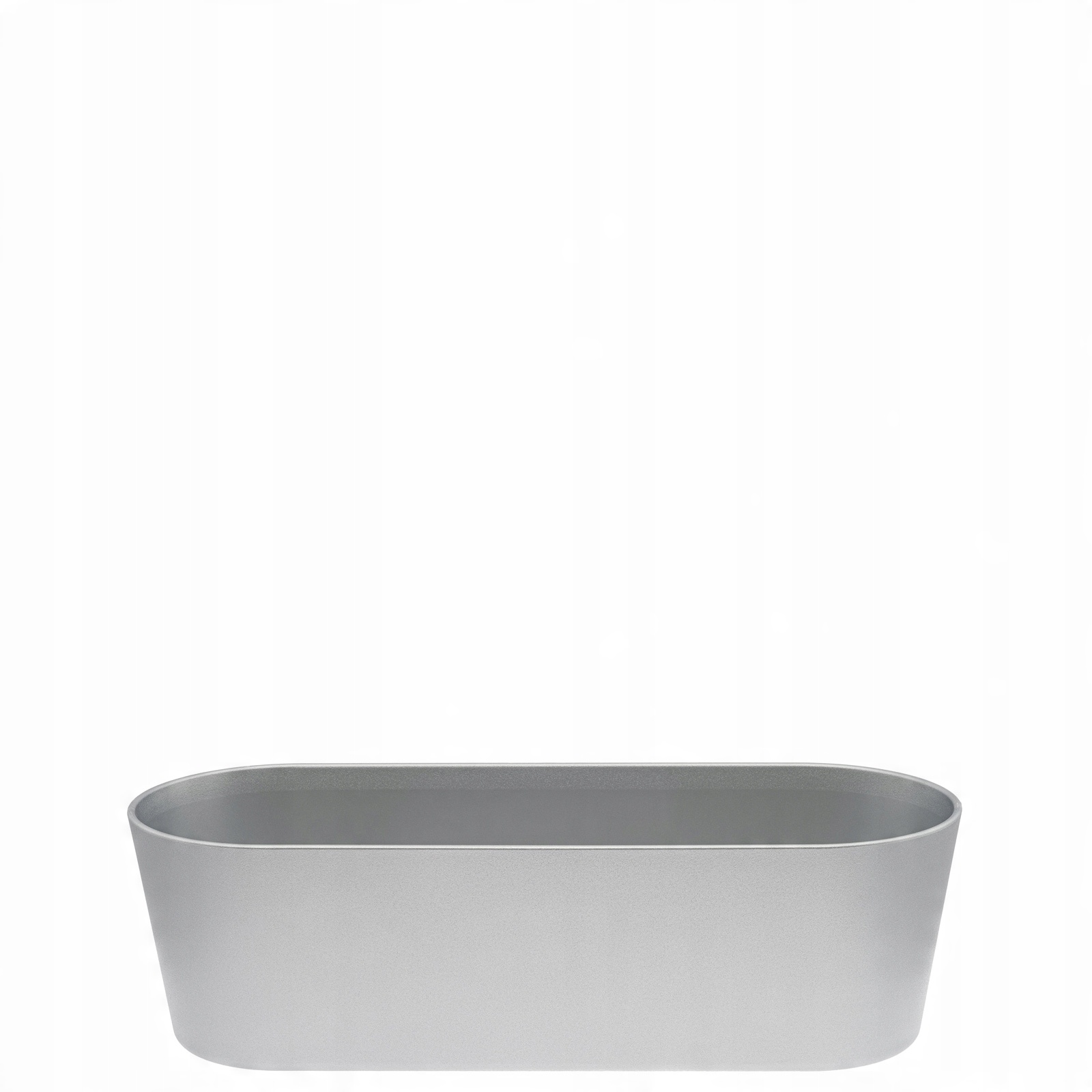 

prostokątna srebrna doniczka Flori 36x14/11