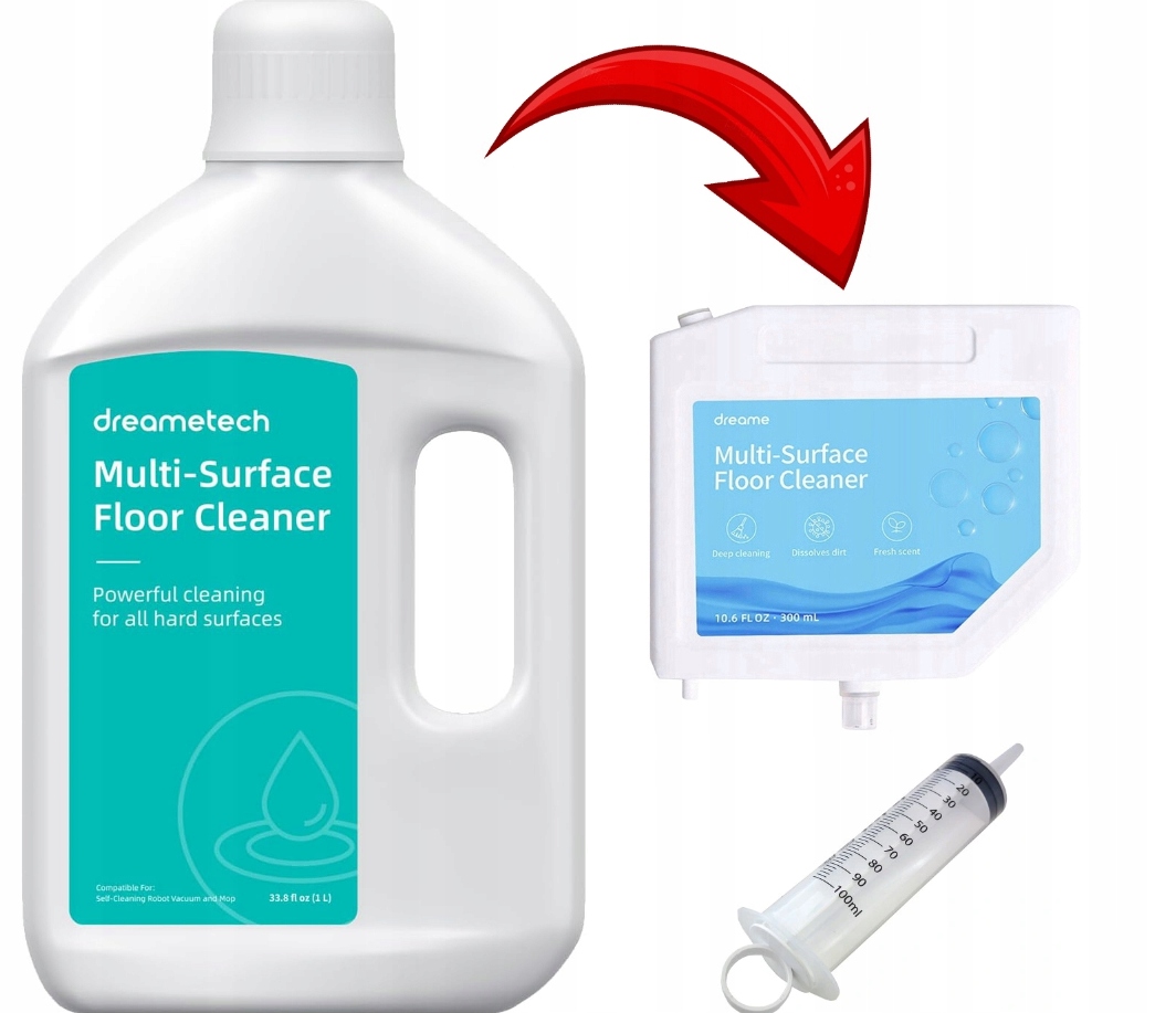 Prostředek tekutý Dreame Refill/doplnění L10s Ultra L20 W10 X40 1l Dárek