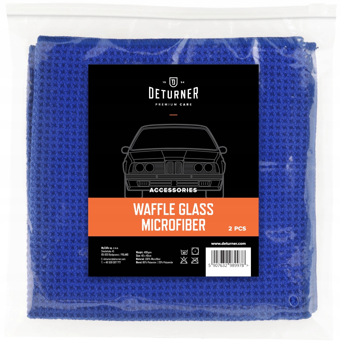 

Deturner Waffle Glass 2 Mikrofibry Waflowe Do Szyb