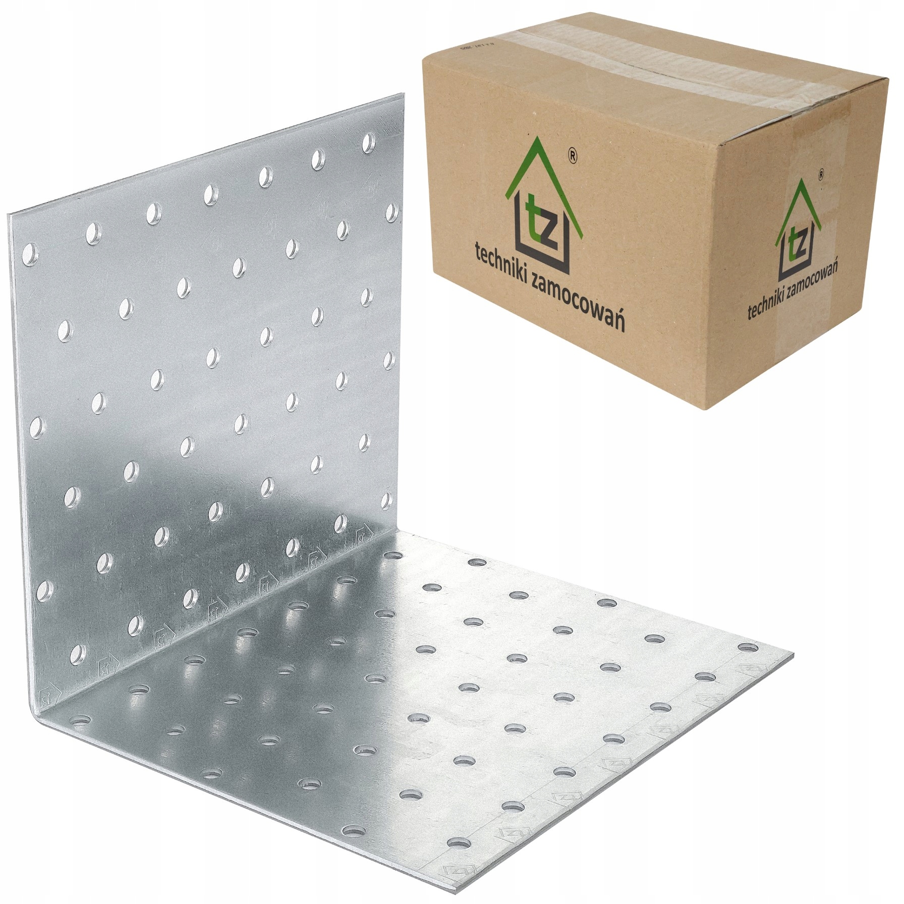 Perforované oceľové uholníky 120x120x140 x 2 mm 25 ks montážne KM28