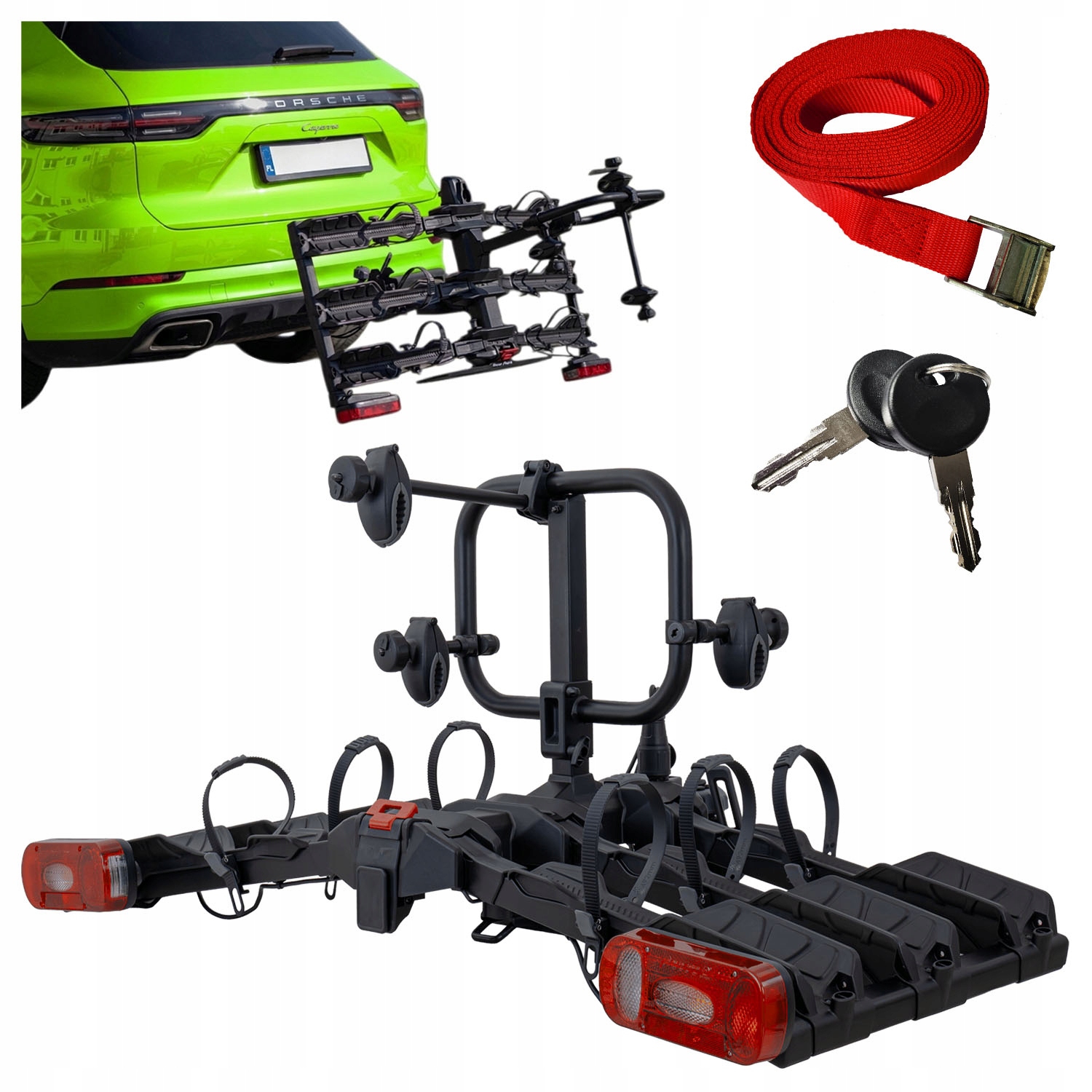 Uchwyt rowerowy na hak Inter Pack Spider 3 lite 3 rowery 60 kg