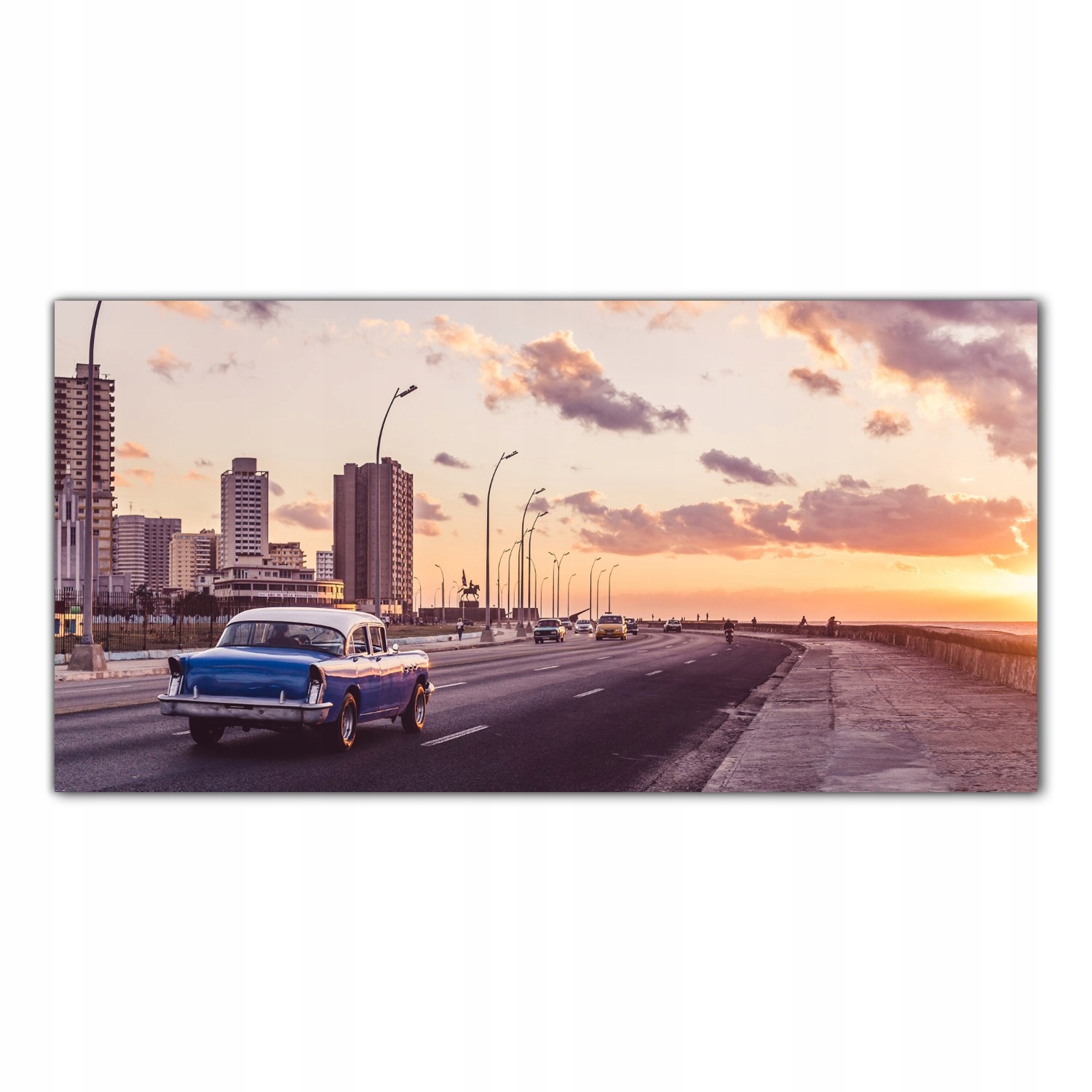 

Hartowany Obraz Szklany Vintage Hawana Auto 120x60